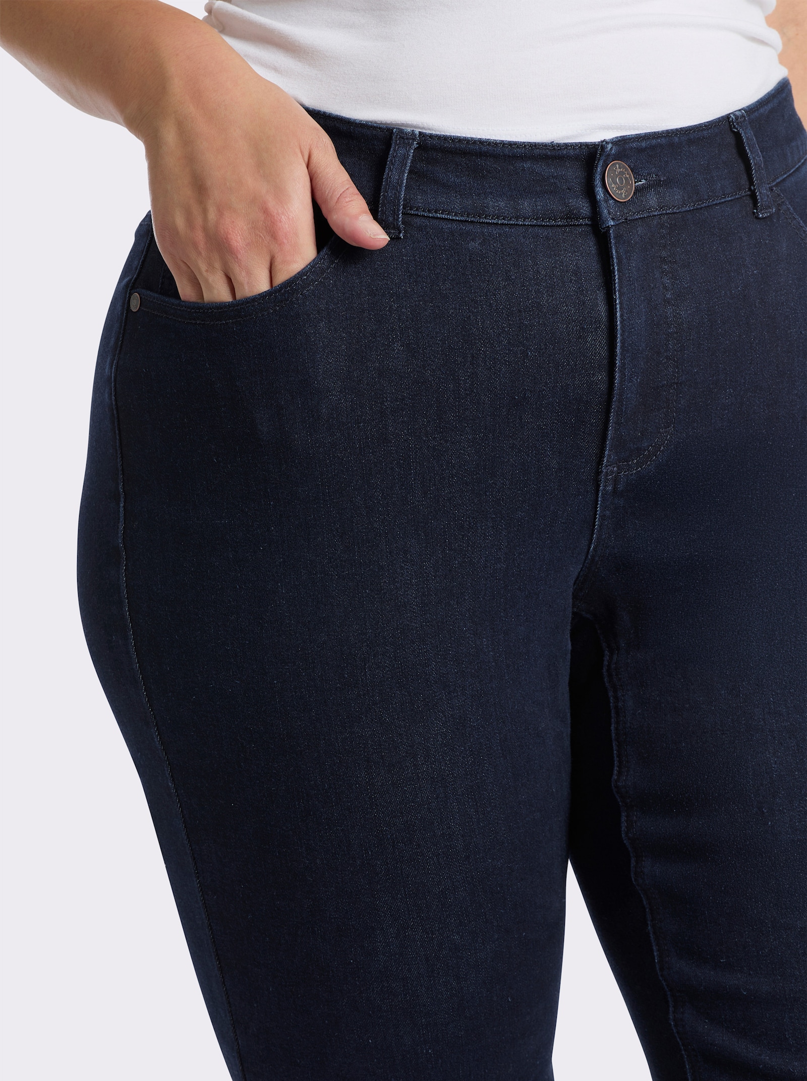 sheego Jeans im Curvy-Schnitt VERENA - dark blue
