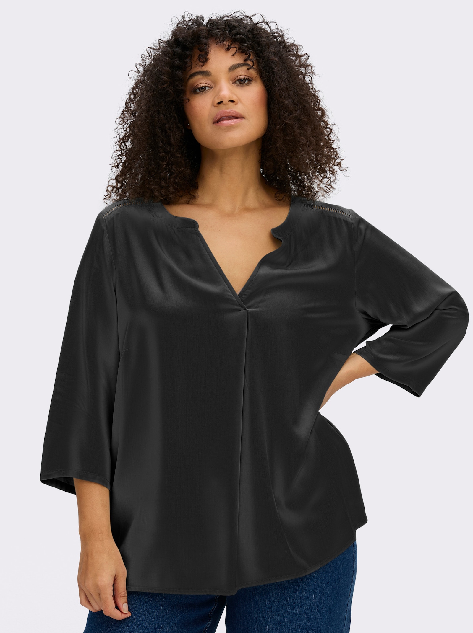 sheego Tunika - schwarz