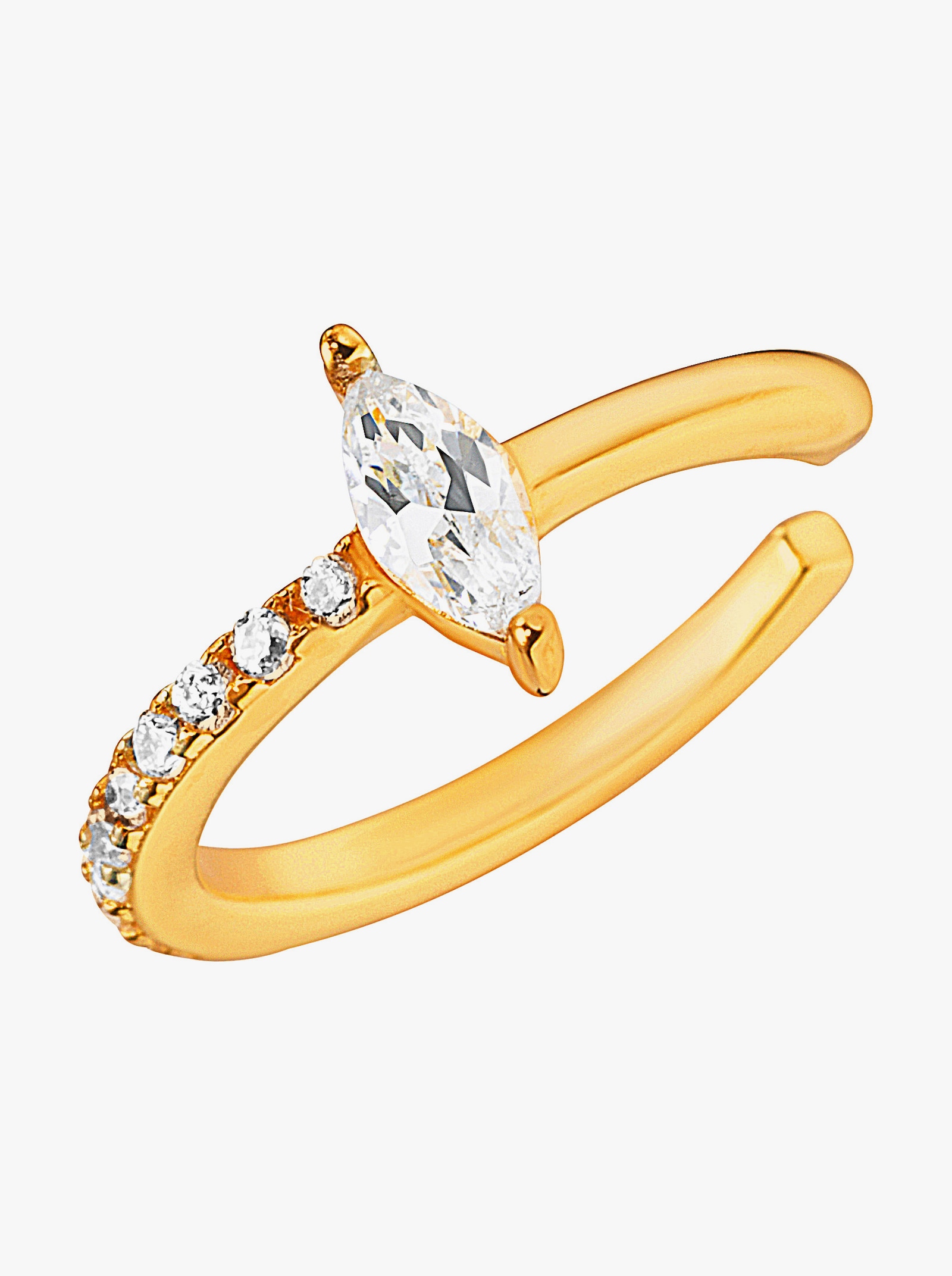 Oorclip - Zilver verguld 925