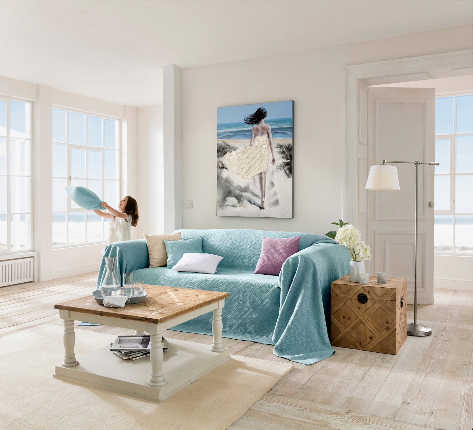 Pereira da Cunha Sofaüberwurf - mint