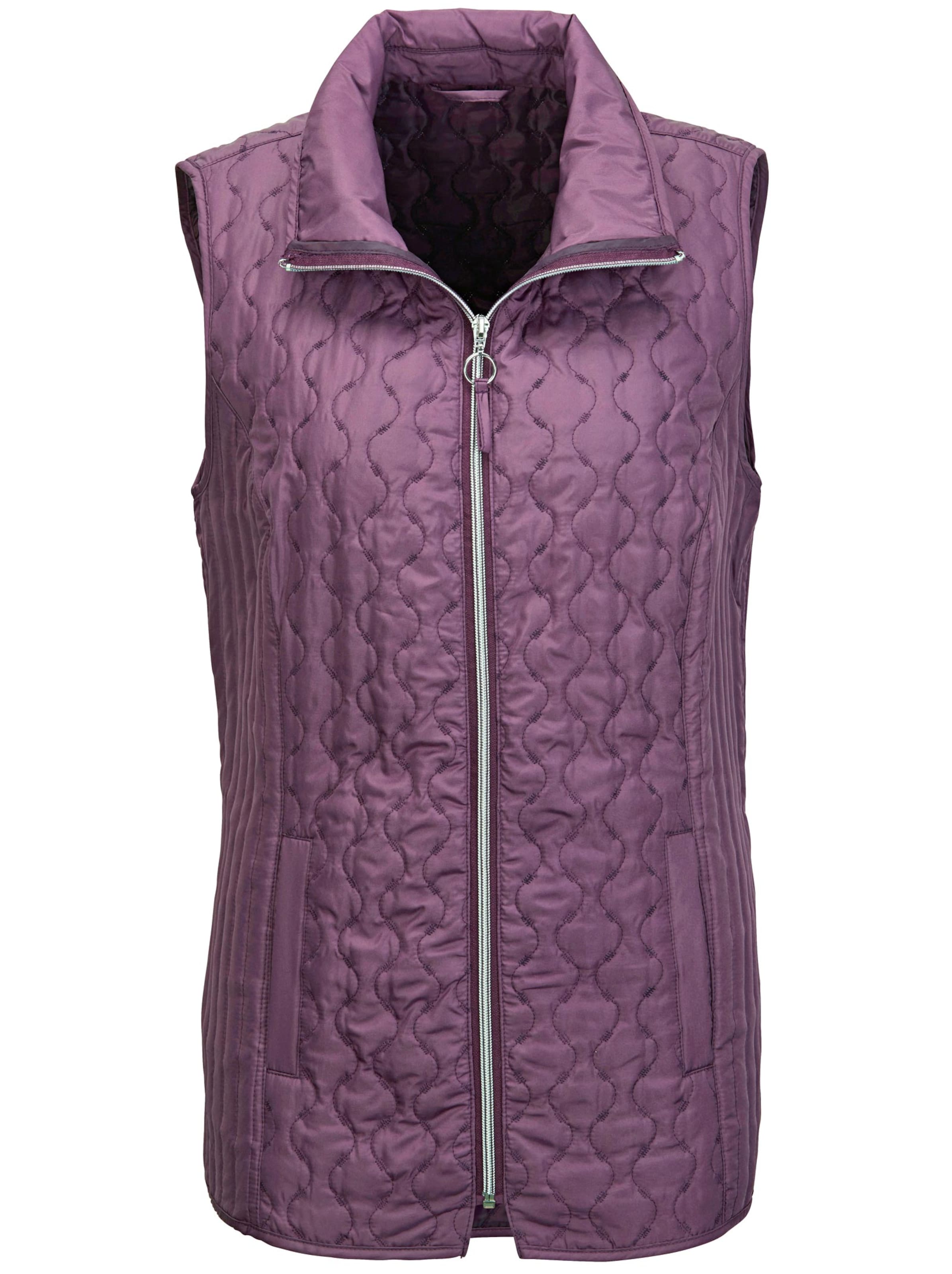 Steppweste - aubergine