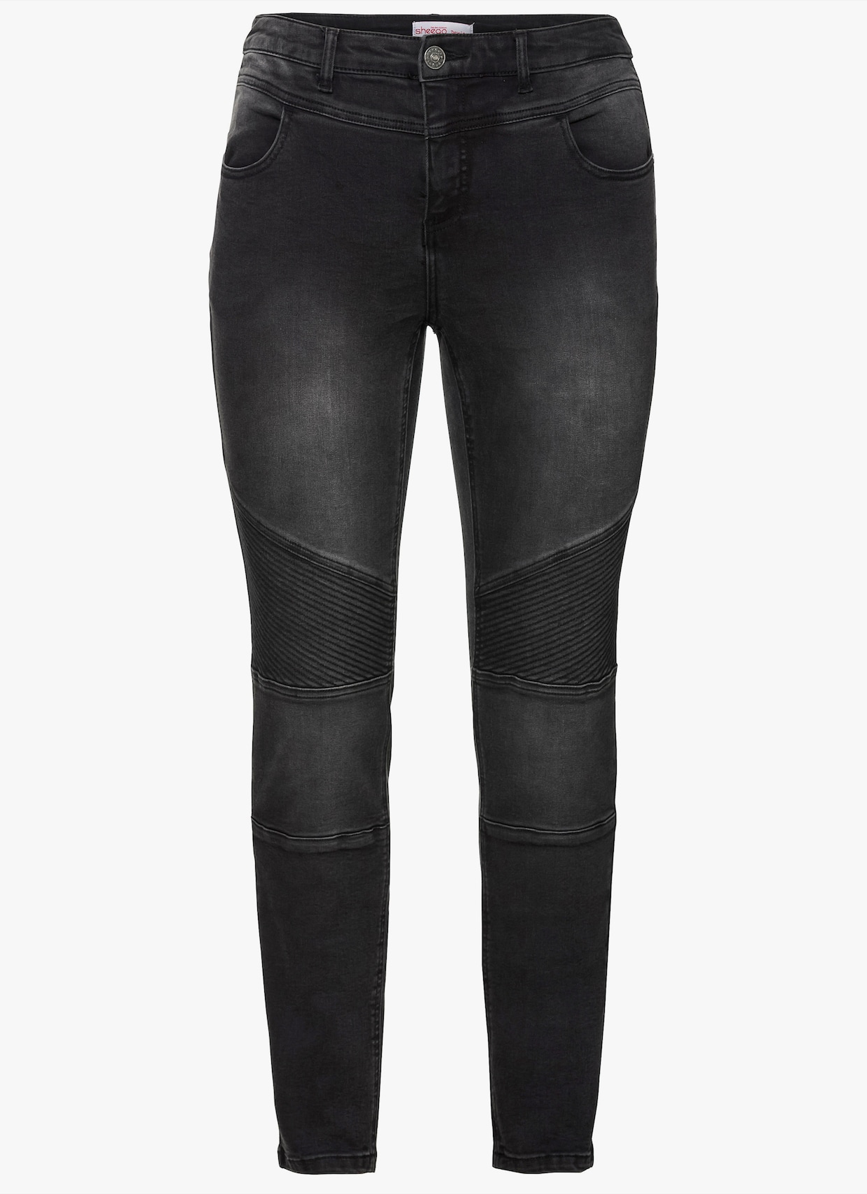 sheego Skinny Jeans - black denim