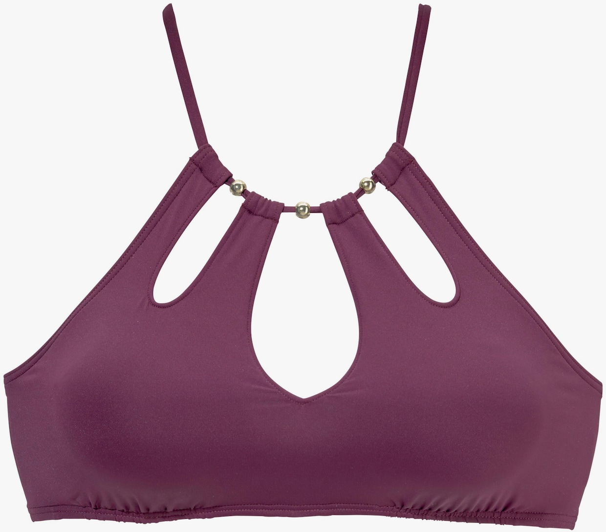 LASCANA haut de bikini bustier - bordeaux