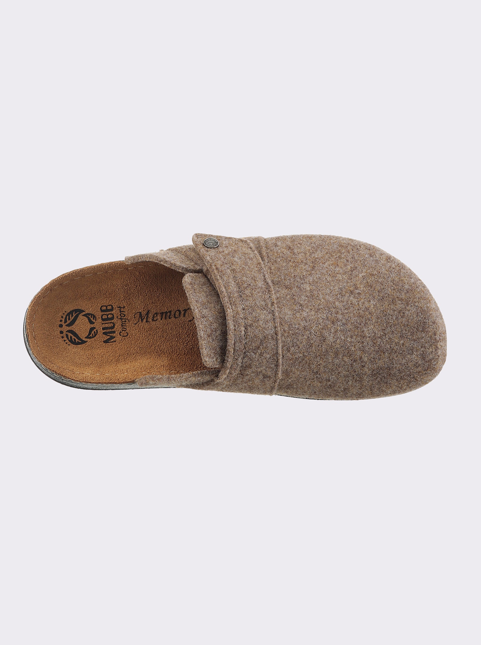 Mubb Pantoffel mit Memory-Fußbett - beige