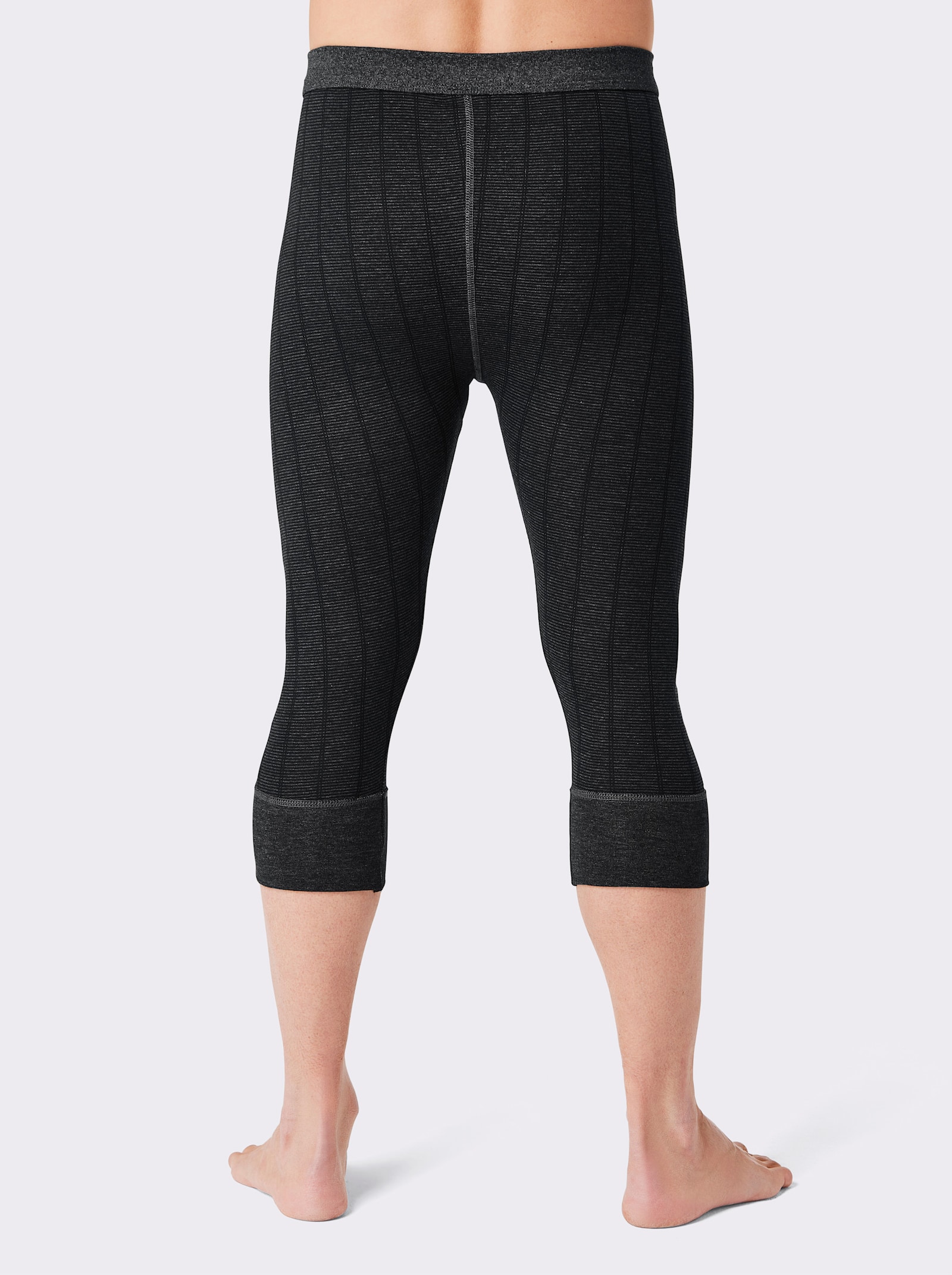 wäschepur men Hose 3/4-lang - anthrazit + grau