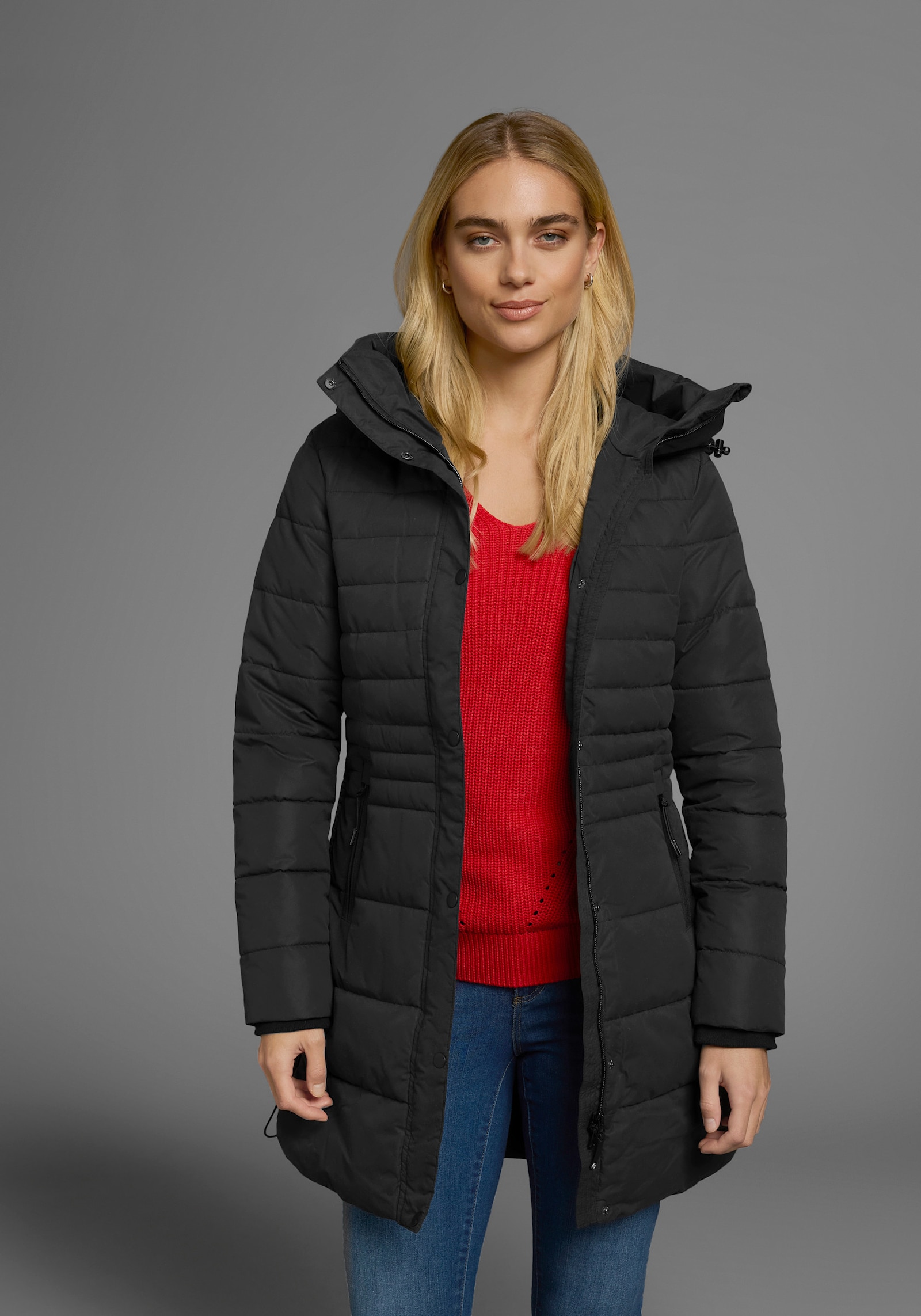 Polarino Wintermantel - schwarz