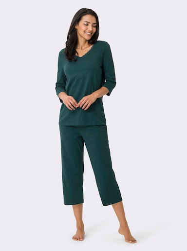 Schlafanzug mit softem Tragegefühl - petrol