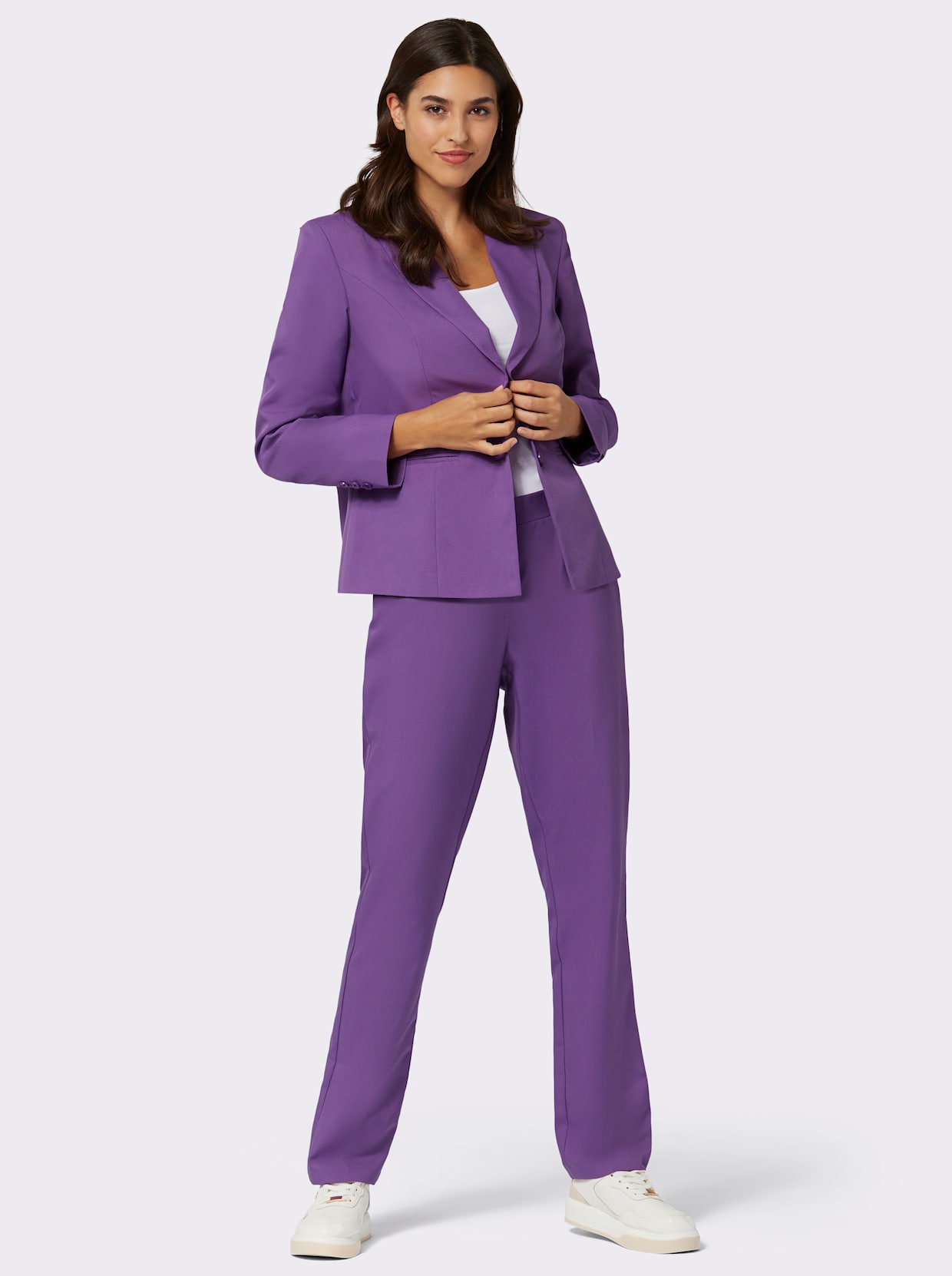 Nohavicový kostým - fialová