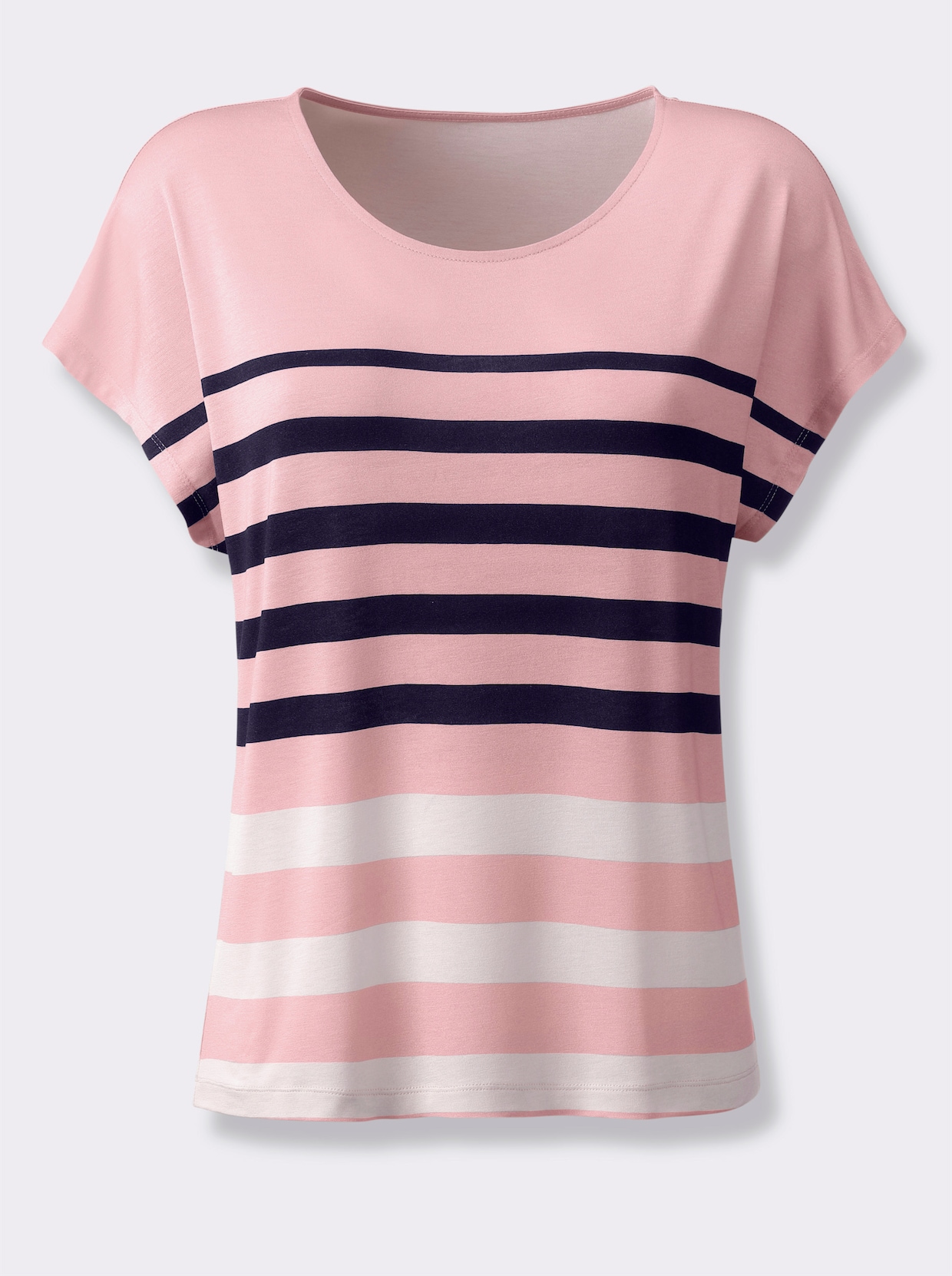 Twin-Set - rosé-marine-geringelt