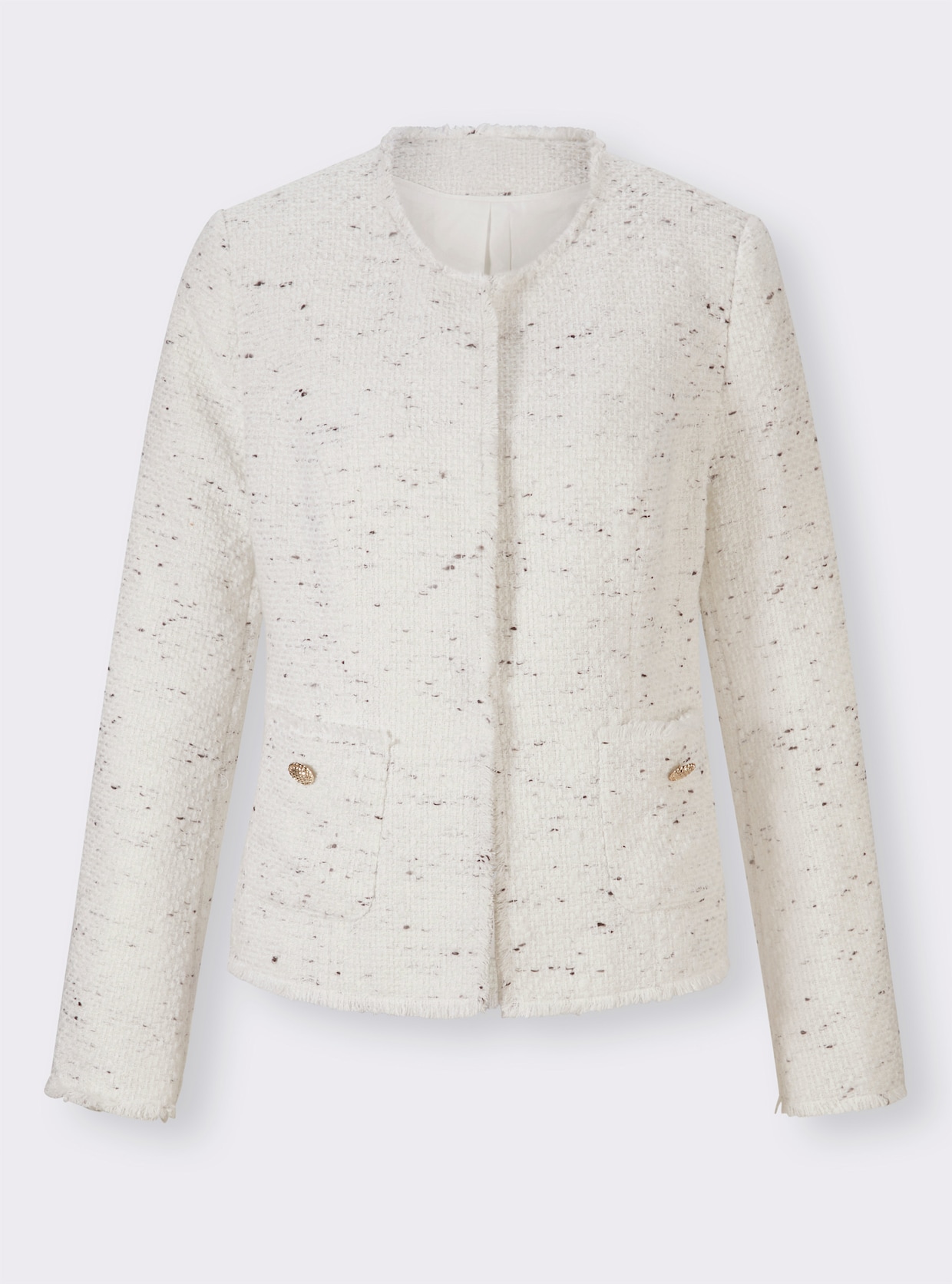 heine Blazer - ecru/zwart gedessineerd