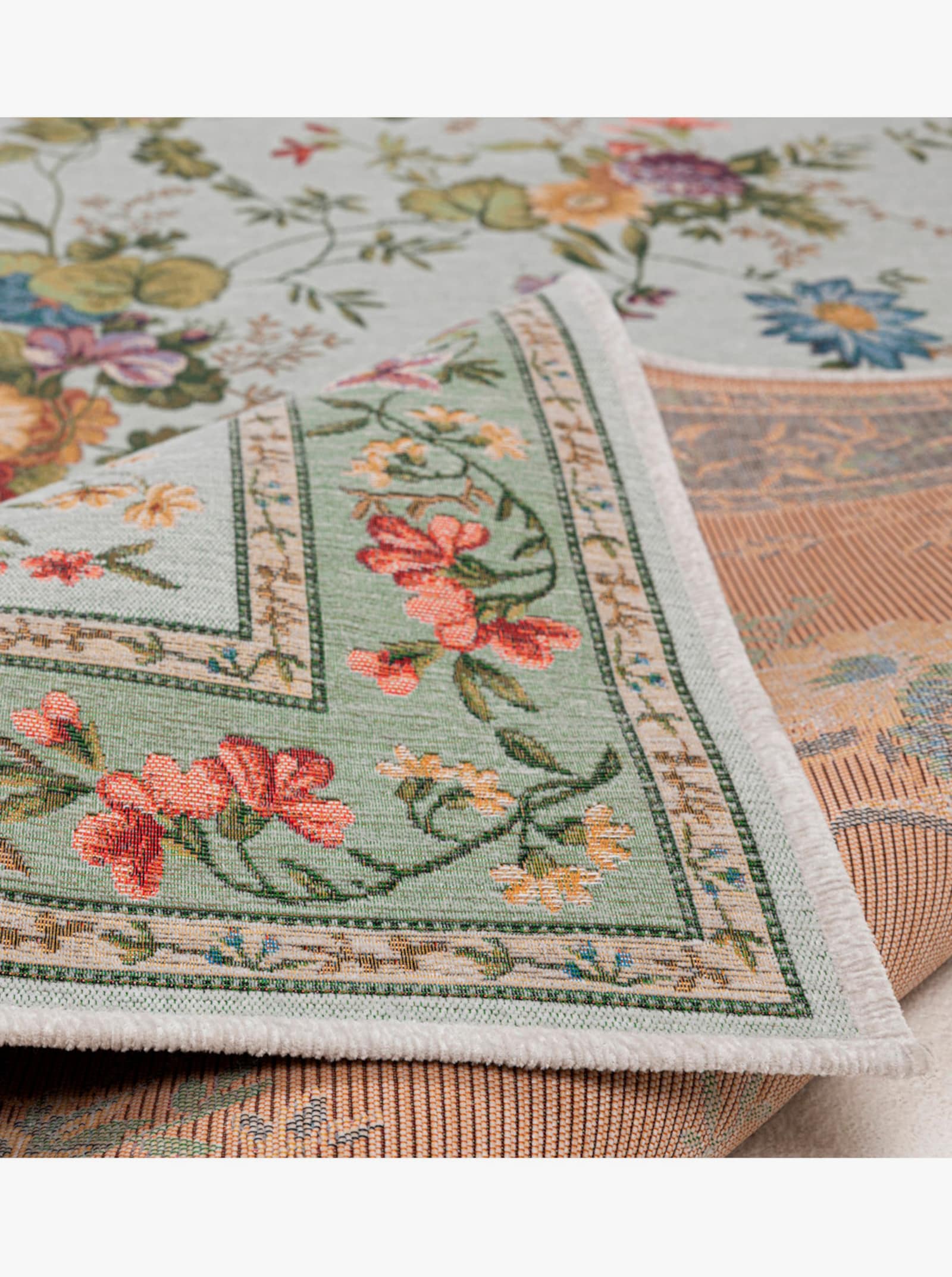 Theko Teppich - mint