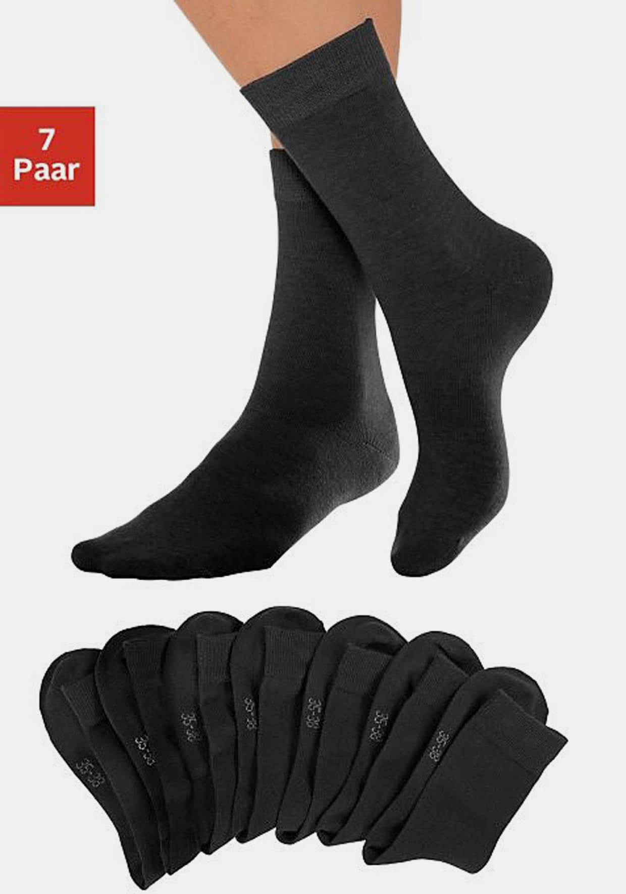 Lavana chaussettes basiques - noir