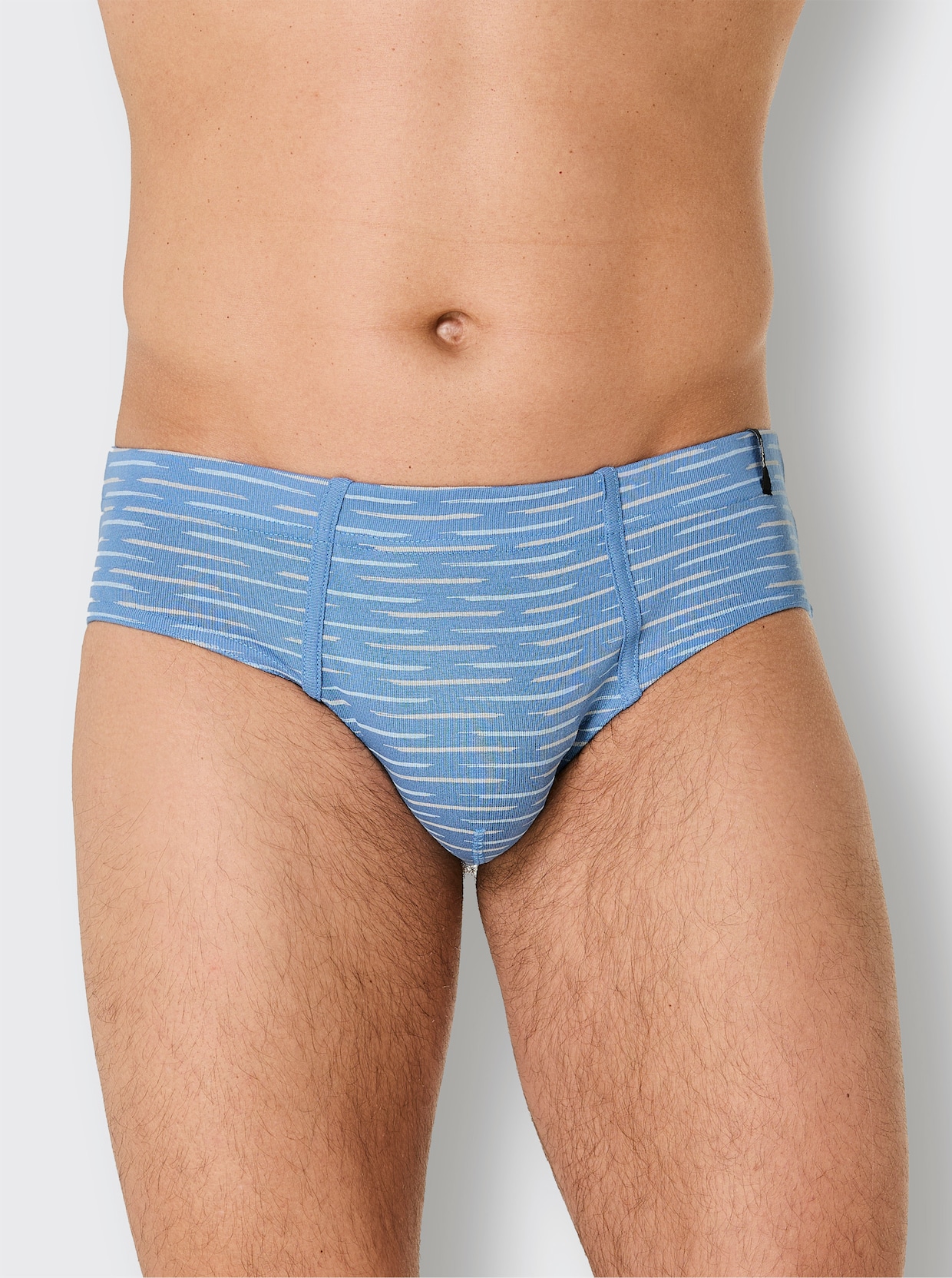 wäschepur men Slips - grijs gemêleerd/middenblauw
