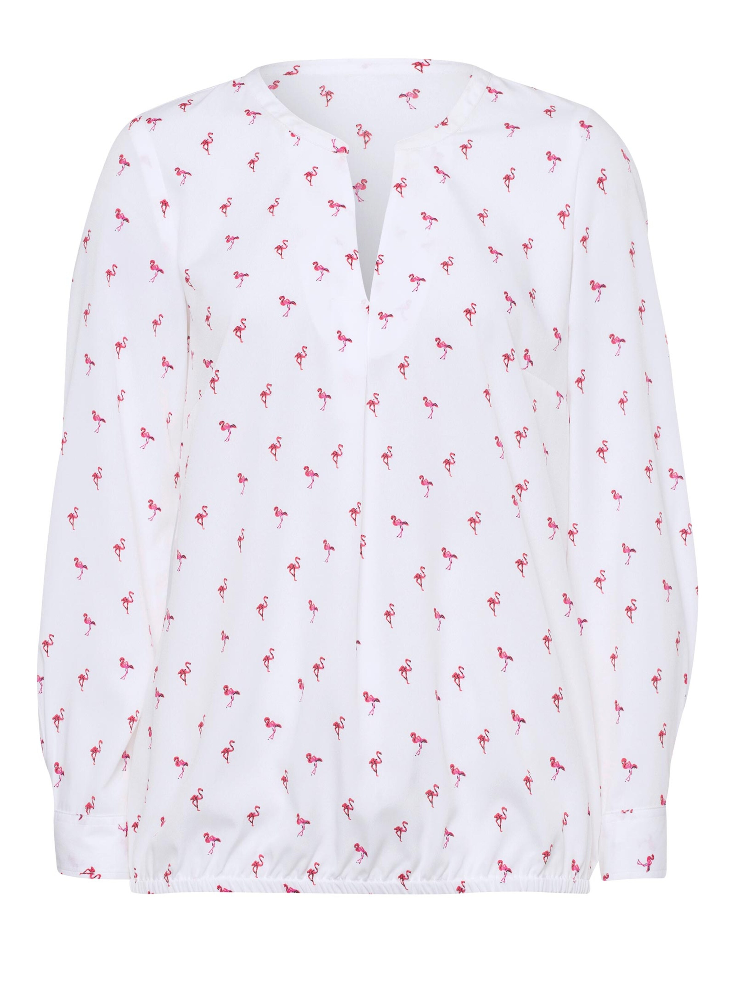 Bluse - weiß-gemustert