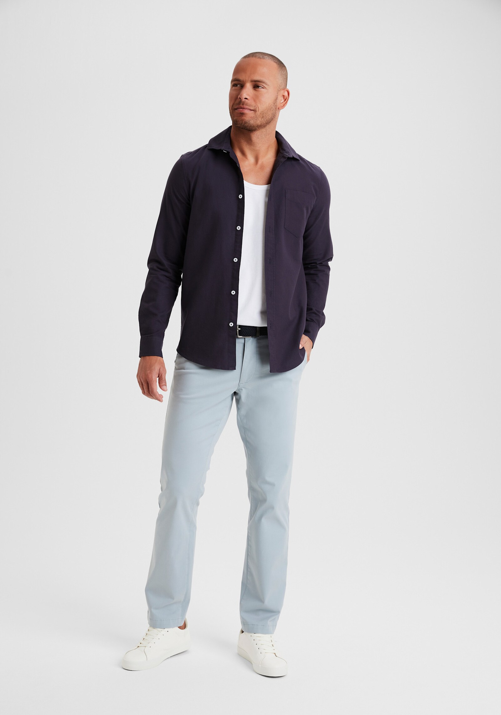 H.I.S Chinohose - graublau