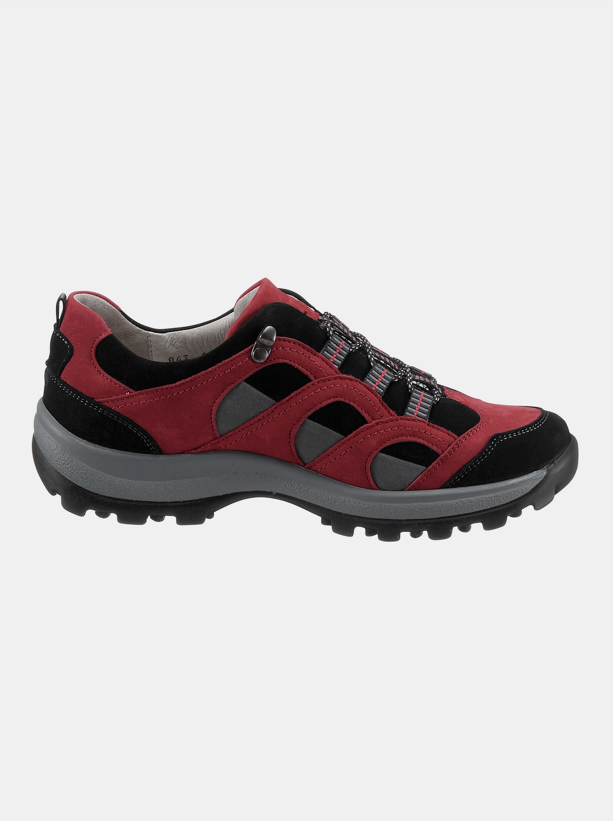 Waldläufer Chaussures à lacets - rouge-noir