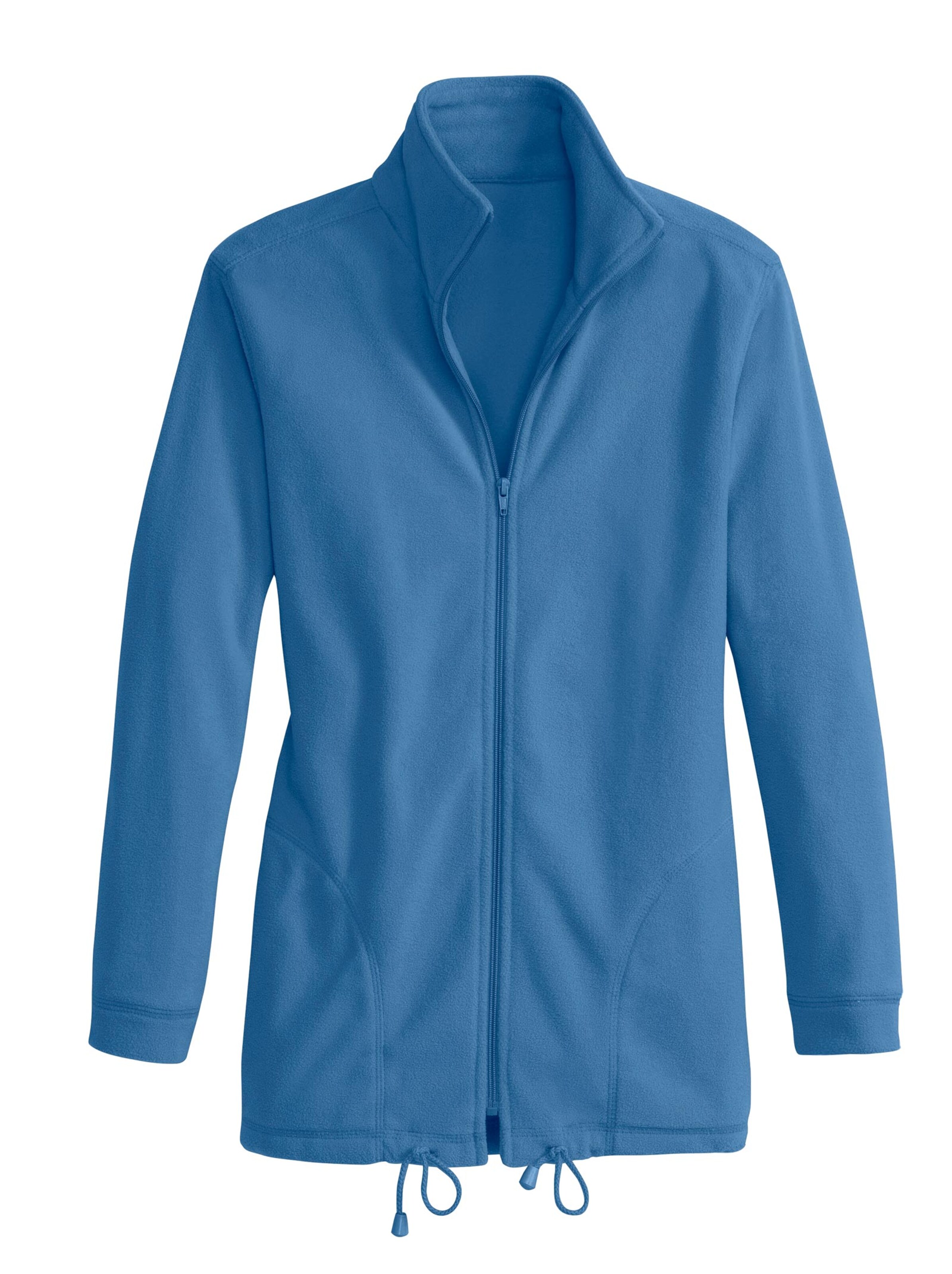 Collection L Fleece-Jacke - jeansblau