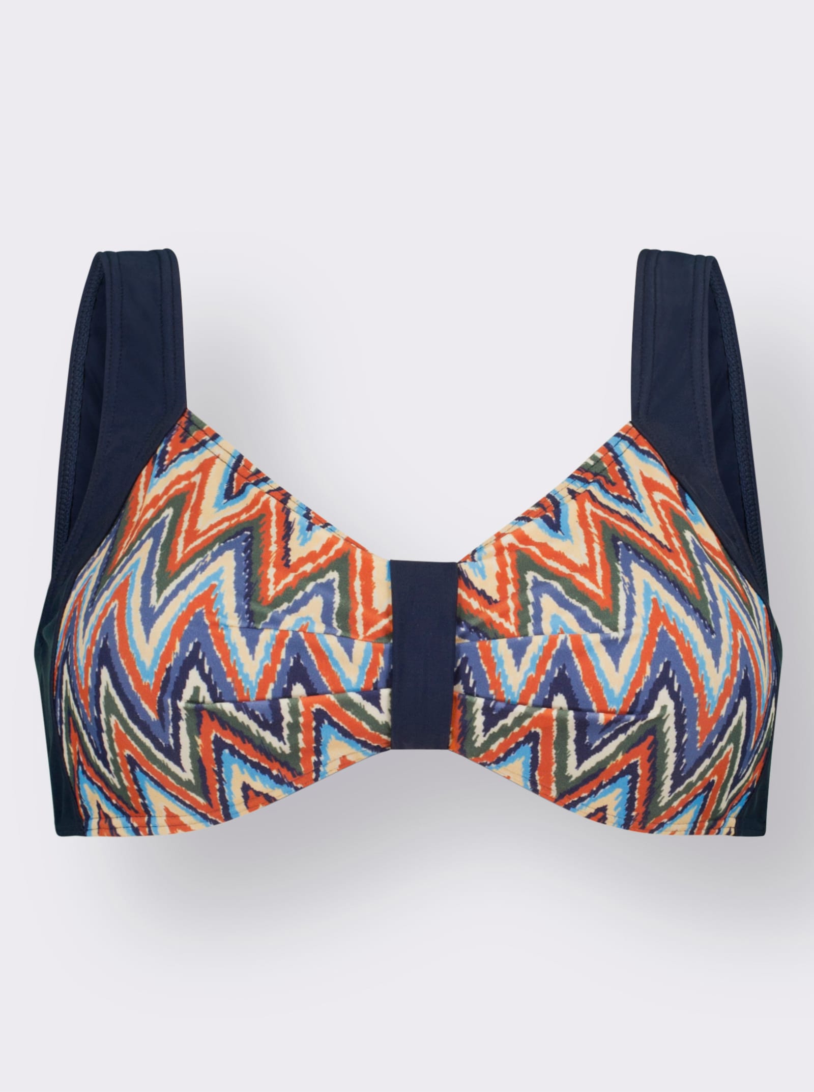 feel good Bikini-Oberteil mit Softcups - marine-bunt-bedruckt