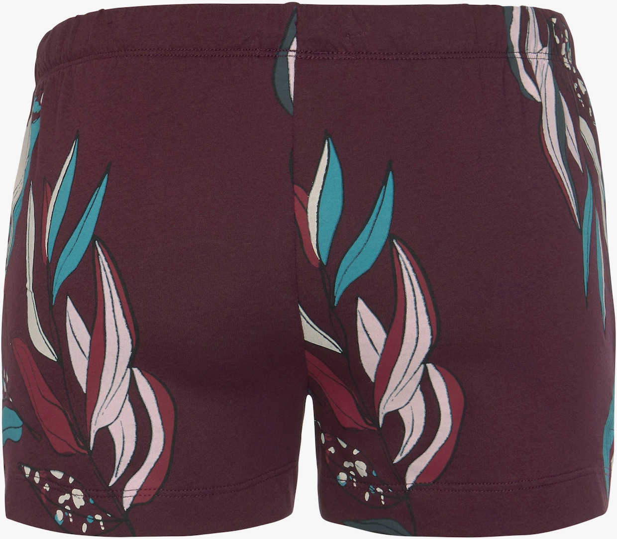 s.Oliver Short de pyjama - bordeaux-à fleurs