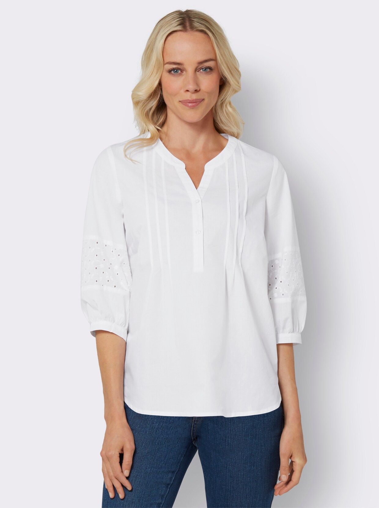 Katoenen blouse - wit
