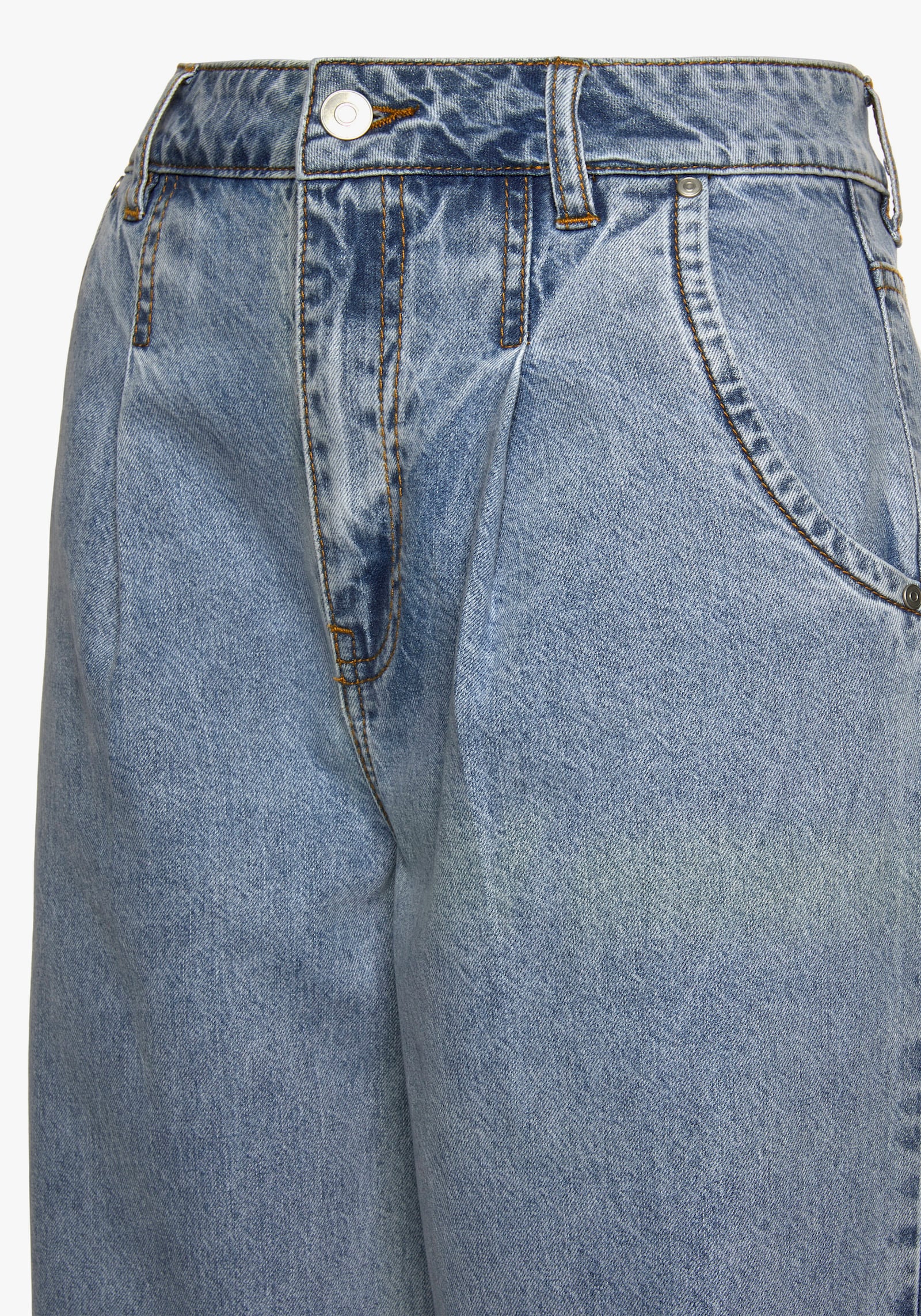 Buffalo Relax-fit-Jeans - blue-washed