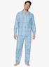 KINGsCLUB Pyjama - blauw/groen geruit