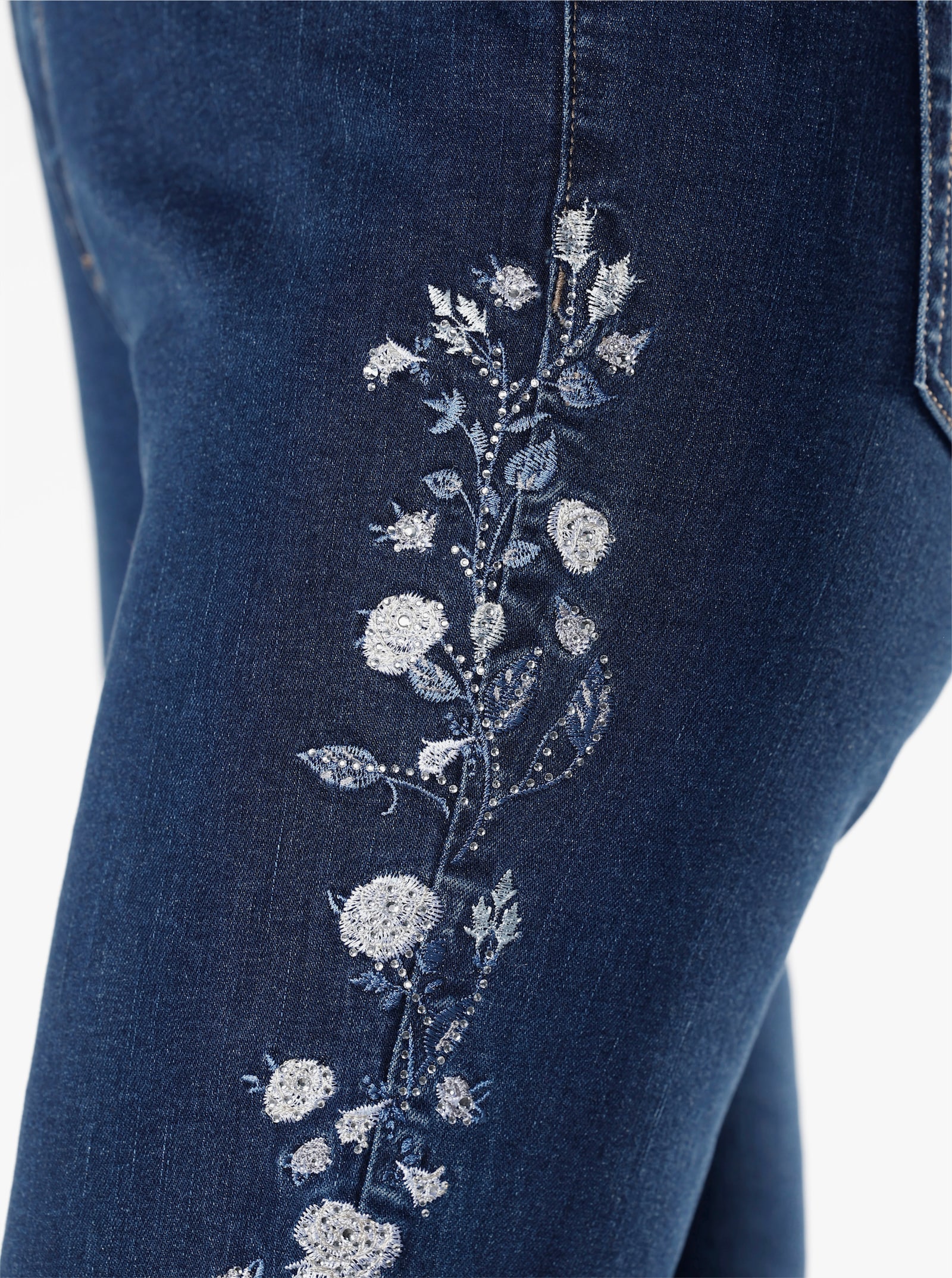 5-Pocket-Jeans mit Push-up-Effekt - blue-stone-washed