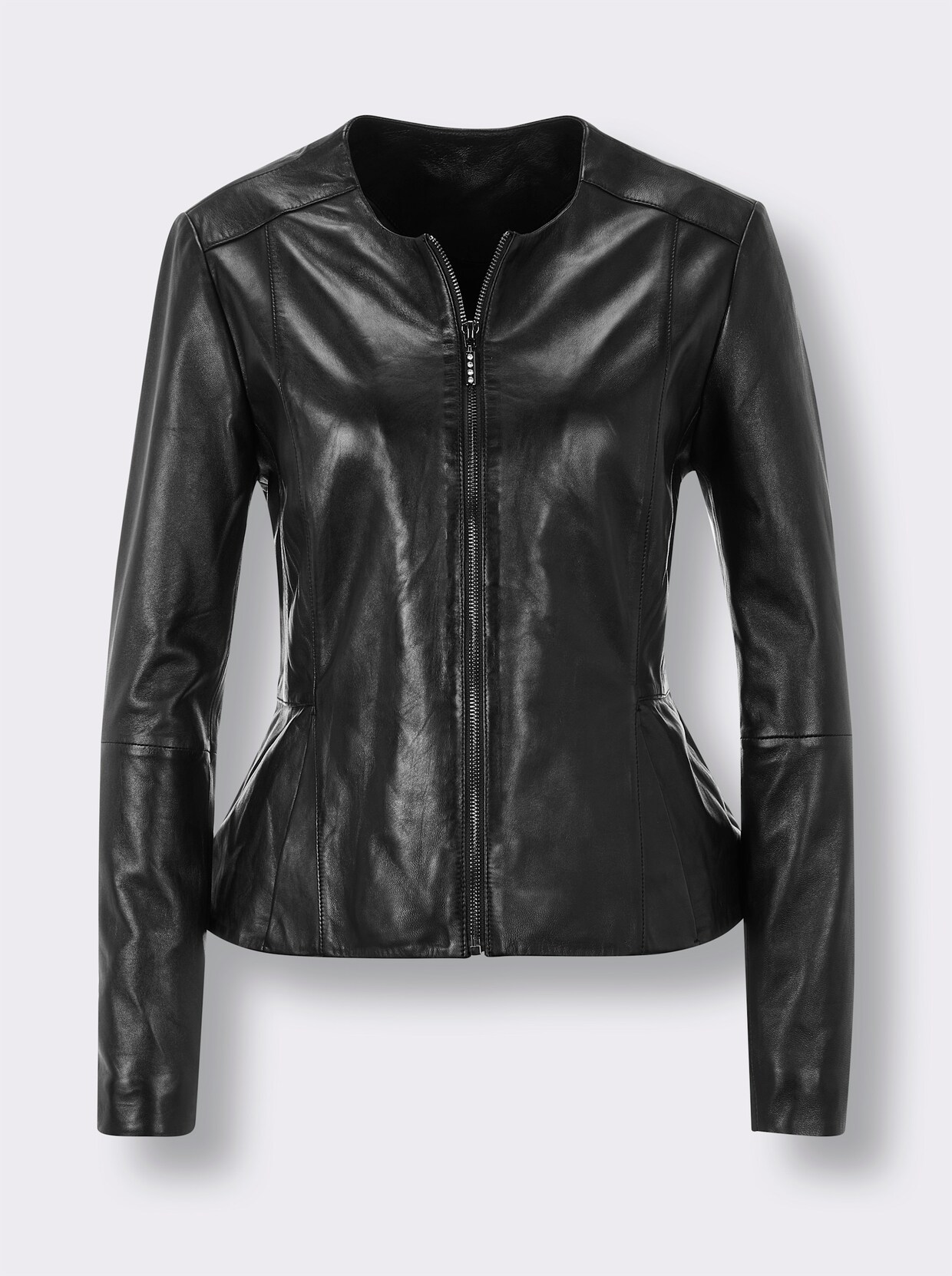 Mainpol Lederblazer - schwarz