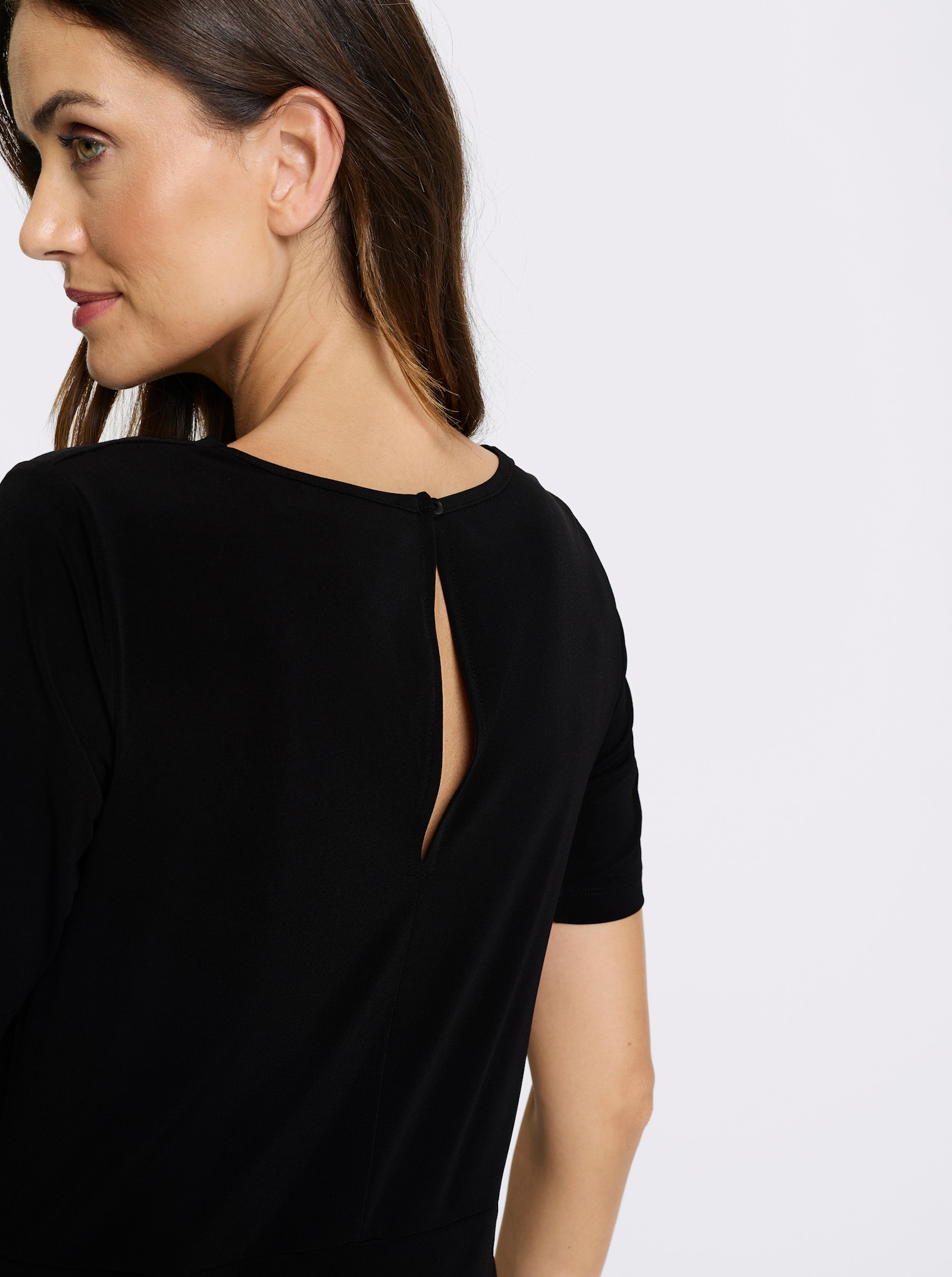 heine Overall mit Taillenraffung - schwarz