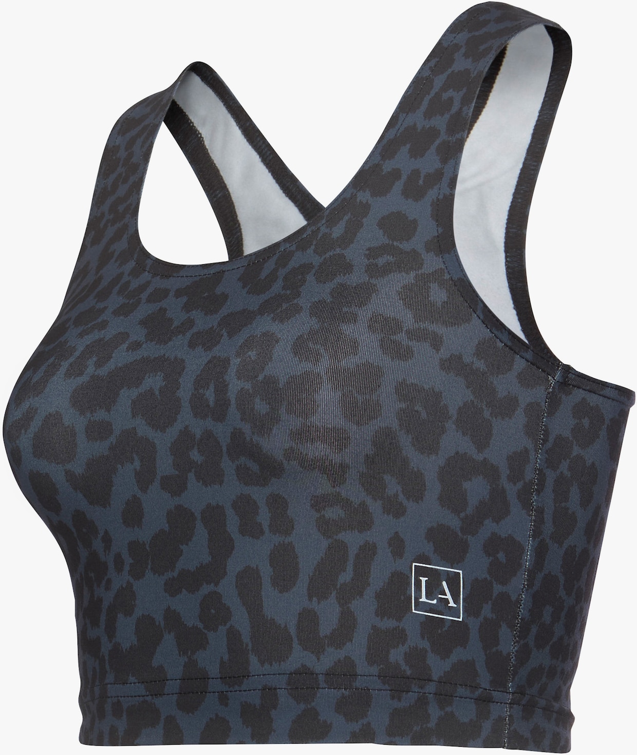 LASCANA ACTIVE Functioneel shirt - antraciet/leo