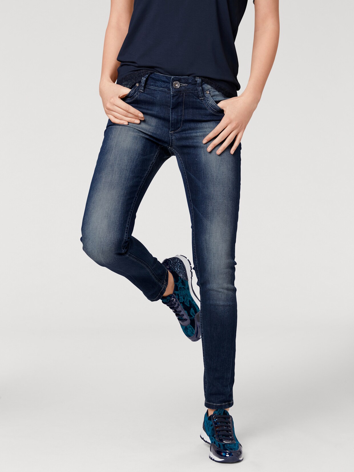 heine Bauchweg-Jeans - blue denim
