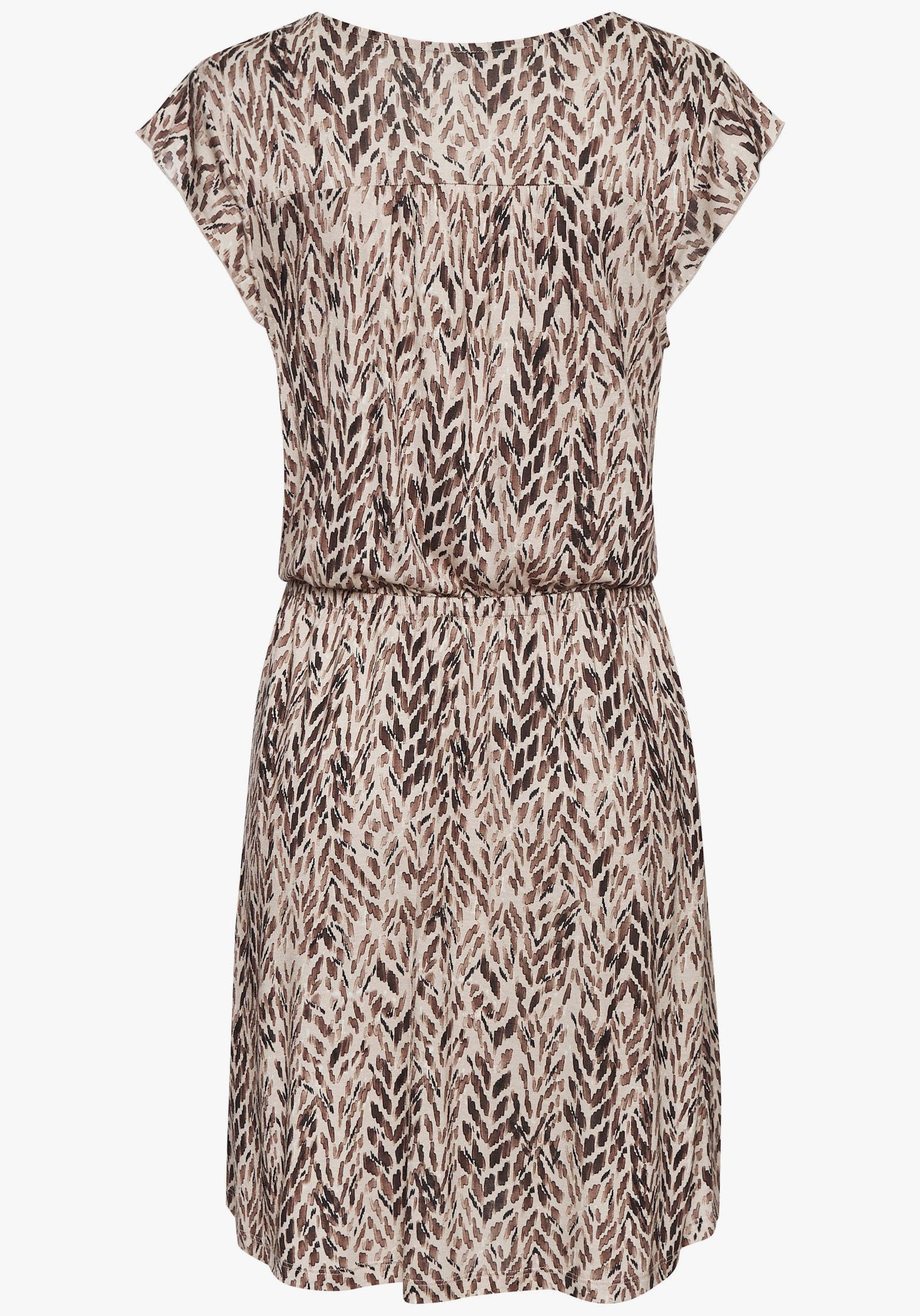 LASCANA Strandkleid - braun bedruckt