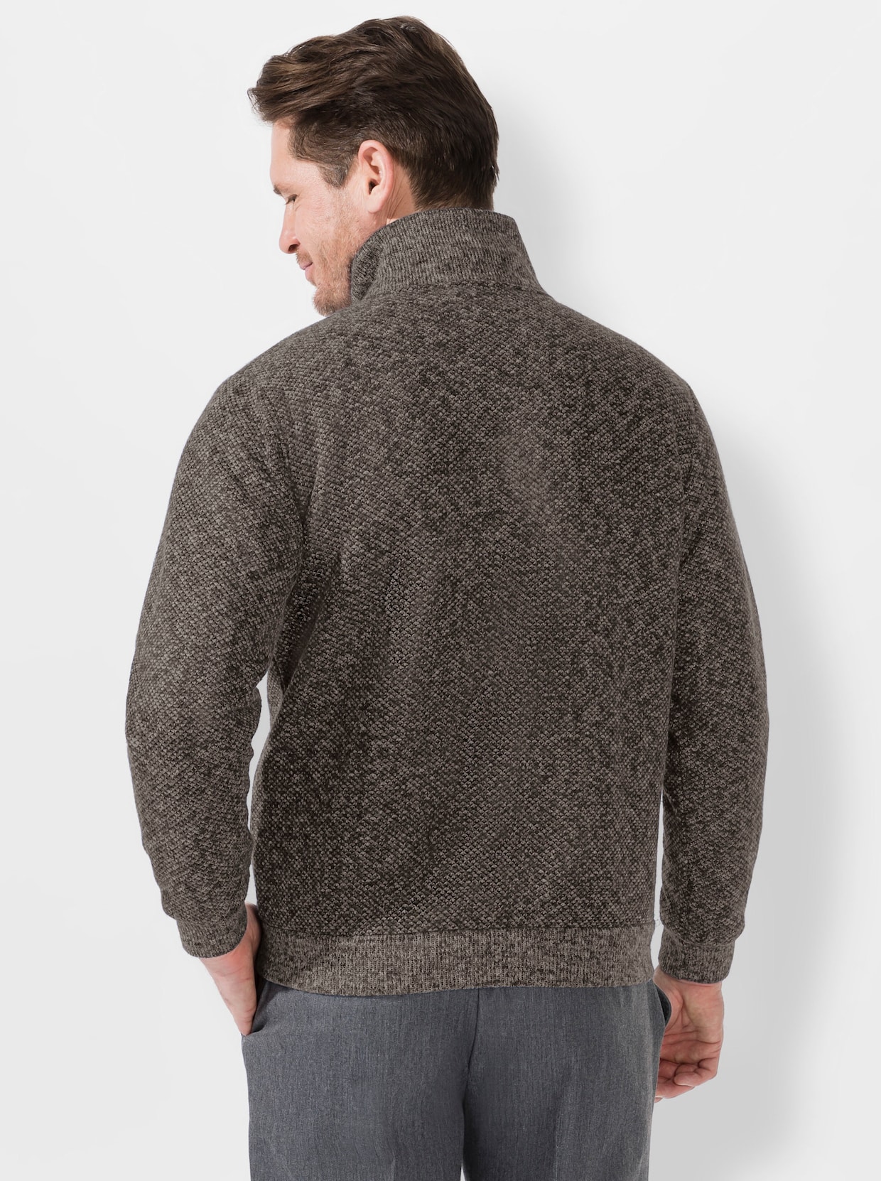 Marco Donati Strickjacke - braun-meliert