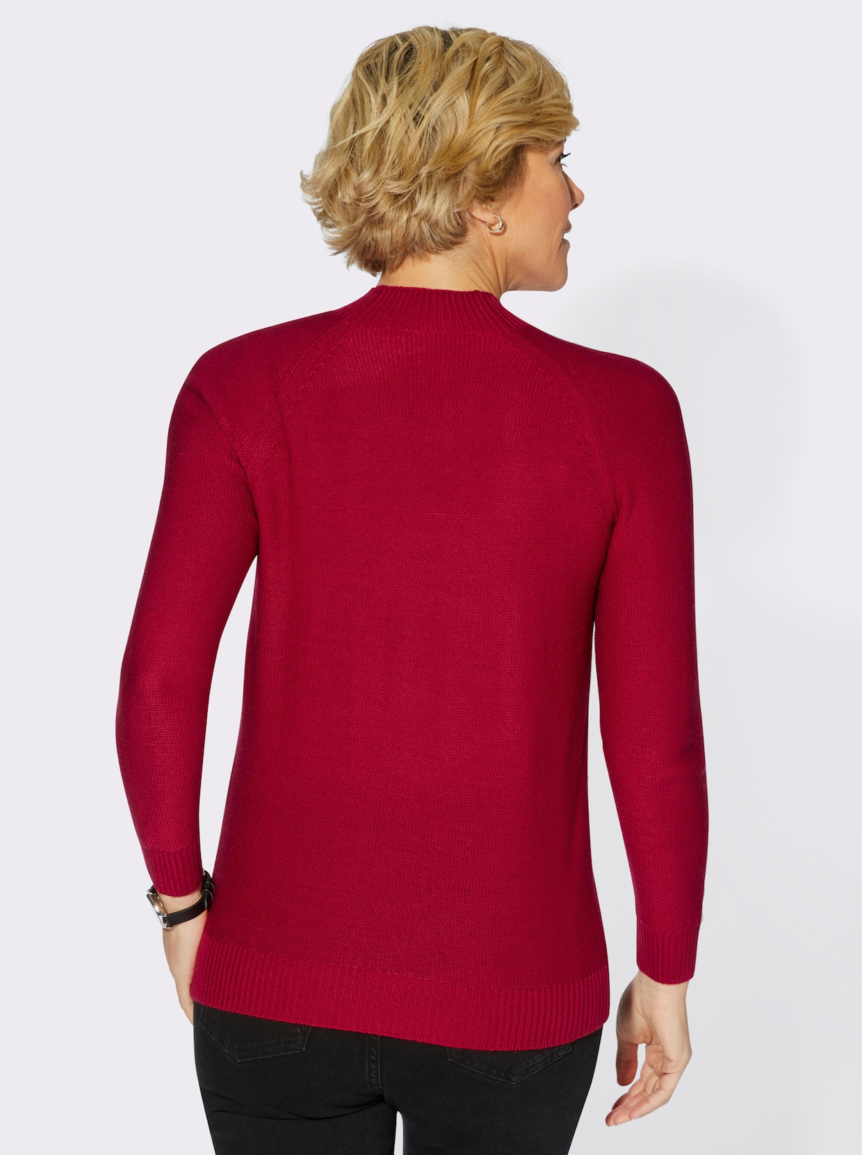 Pletený svetr - červená