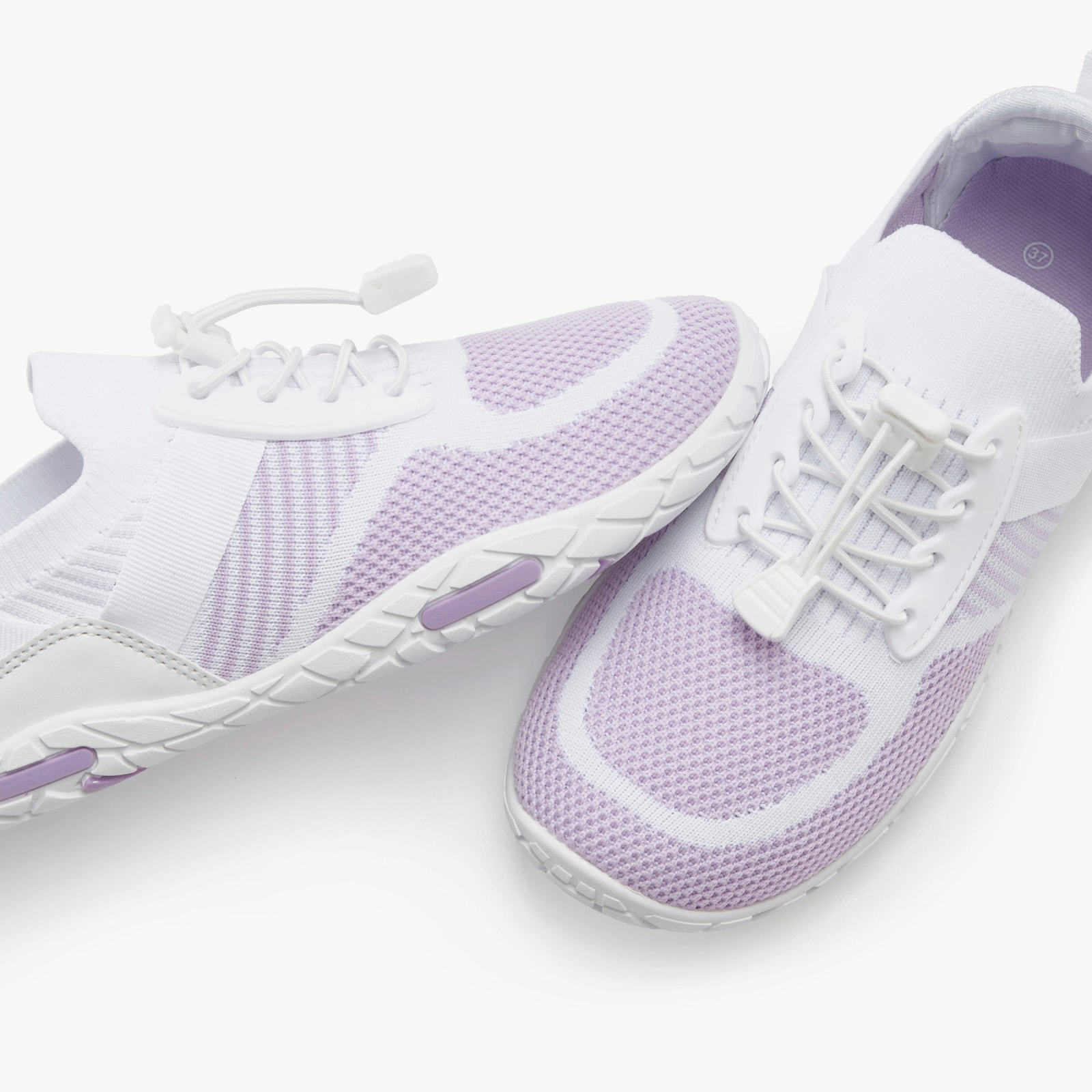 LASCANA Sneaker - weiß/flieder