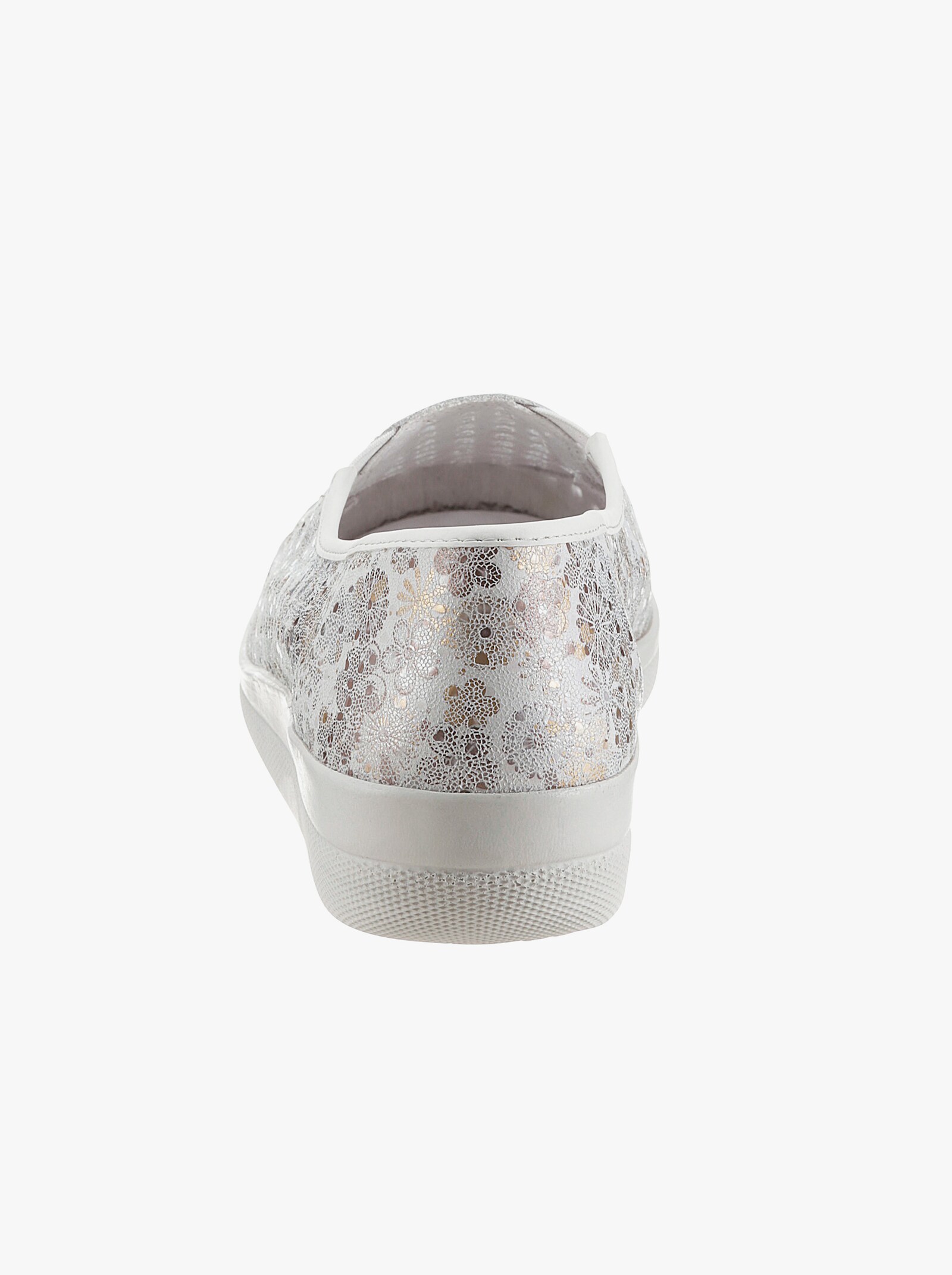 airsoft comfort+ Slipper - weiß-geblümt