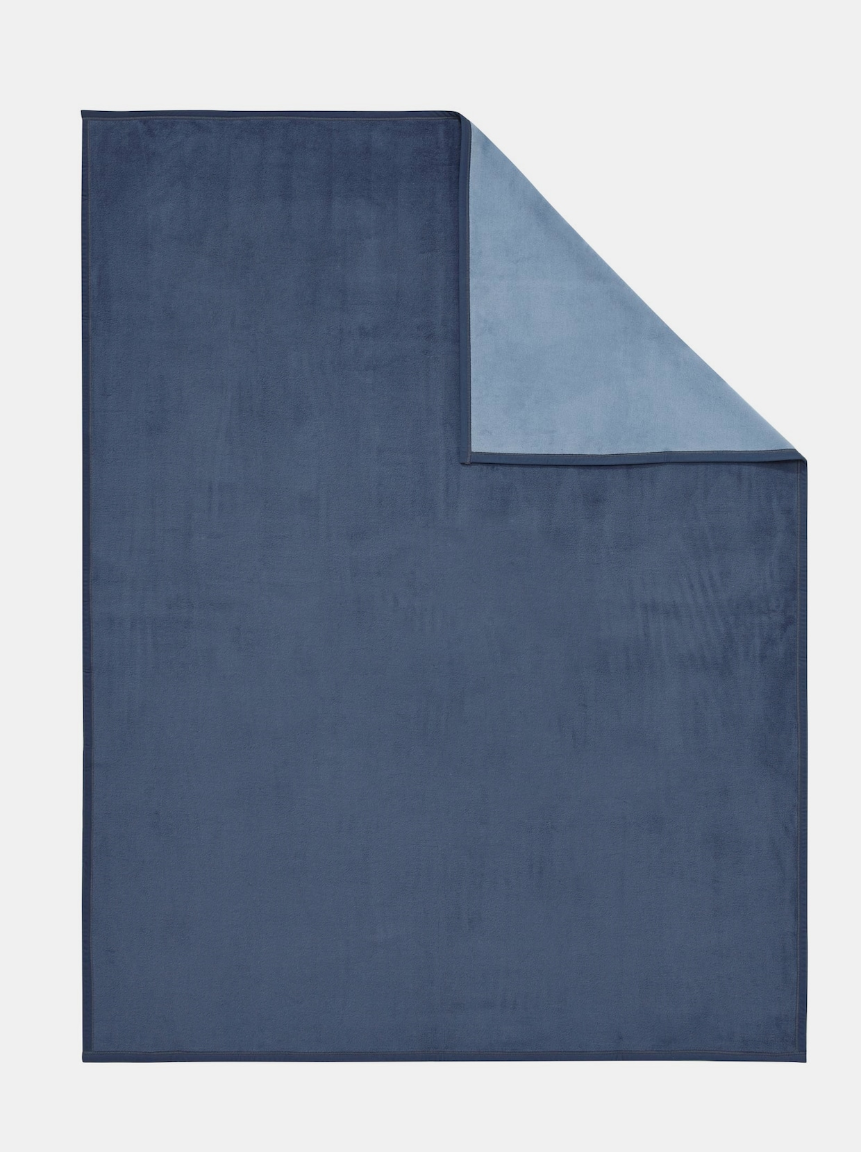 Biederlack Couverture - bleu jean