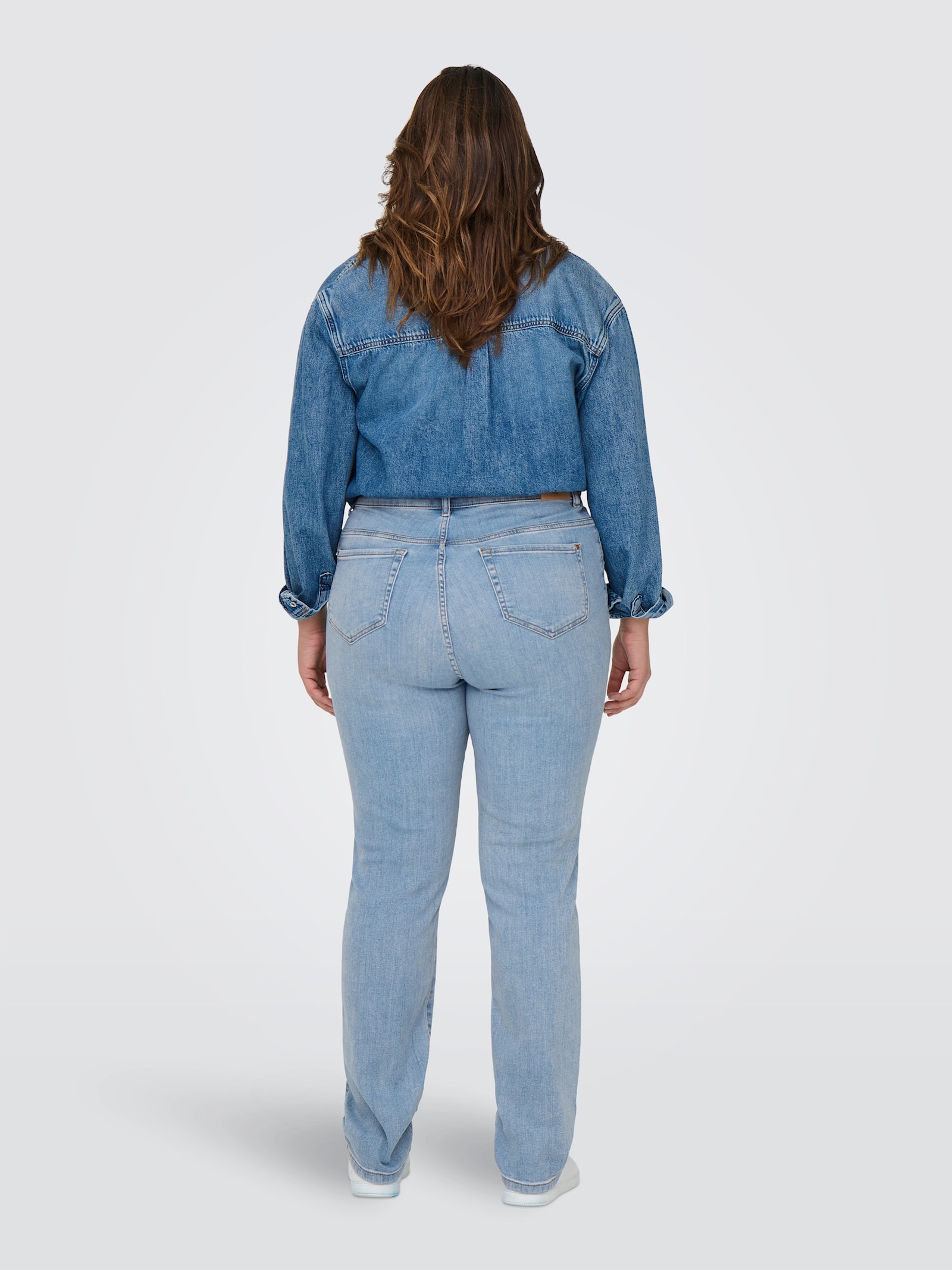 ONLY CARMAKOMA Slim-fit-Jeans - light blue denim