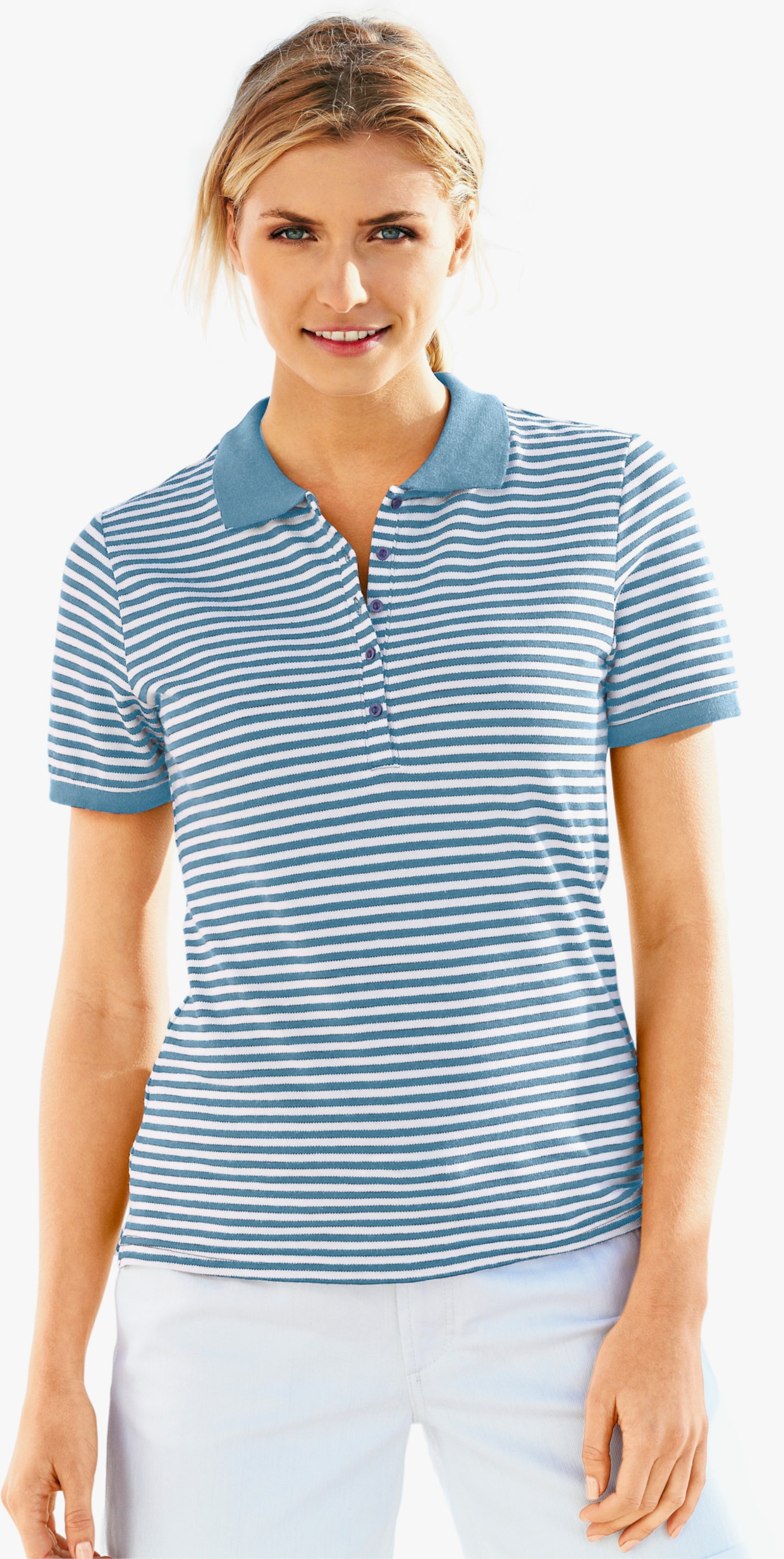 heine Poloshirt - bleu