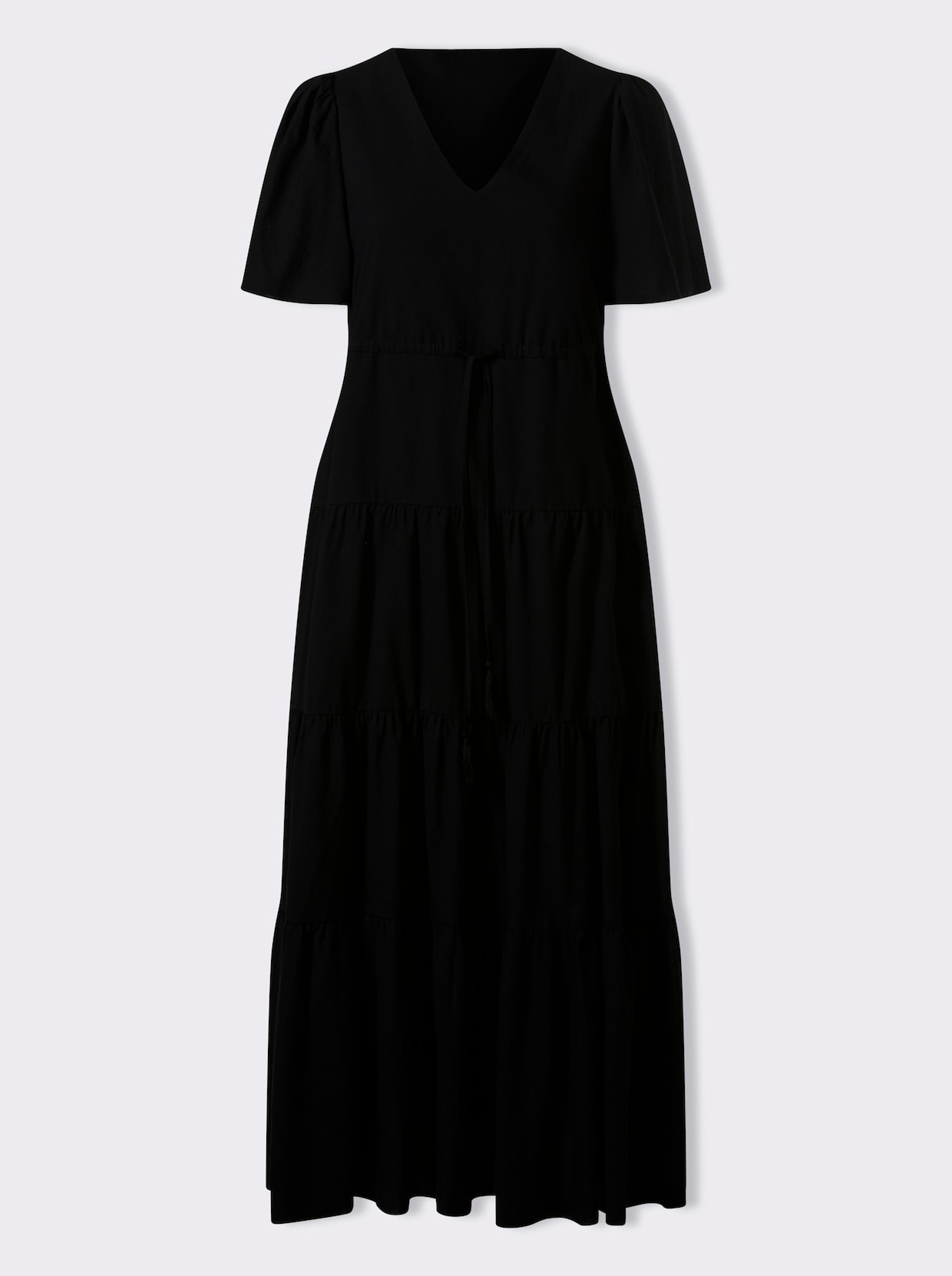 heine Baumwollkleid - schwarz