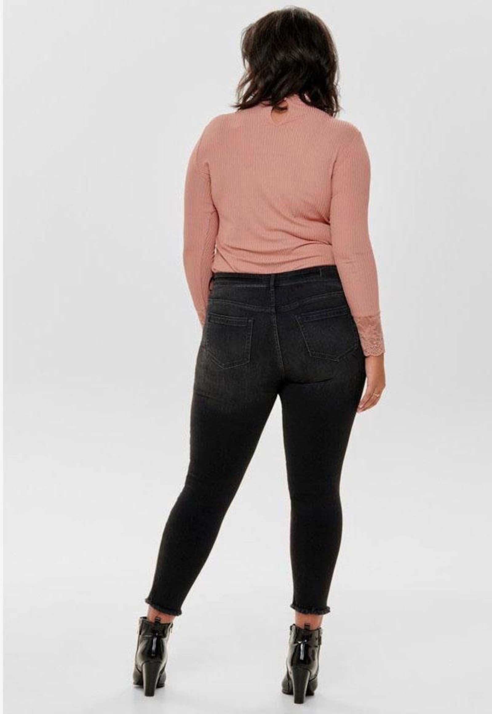 ONLY CARMAKOMA Skinny-fit-Jeans - black-used