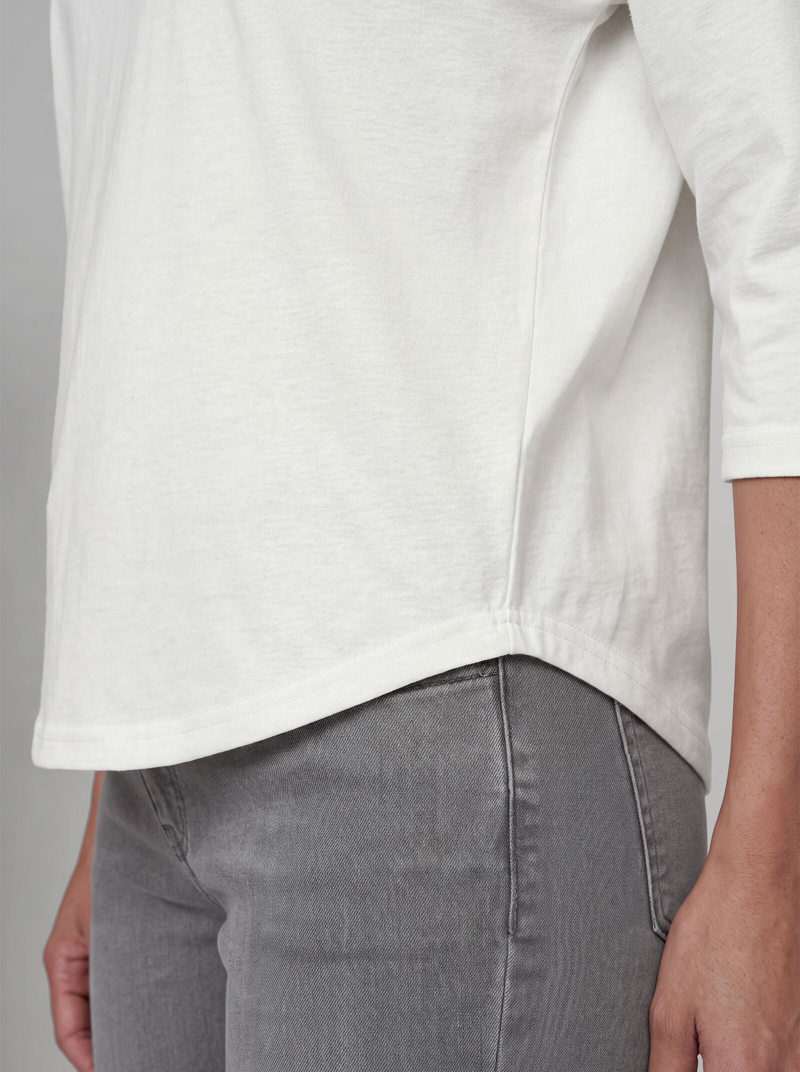 heine 3/4-Arm-Shirt mit Leinen - ecru
