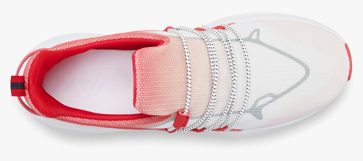 Sneaker - wit/rood
