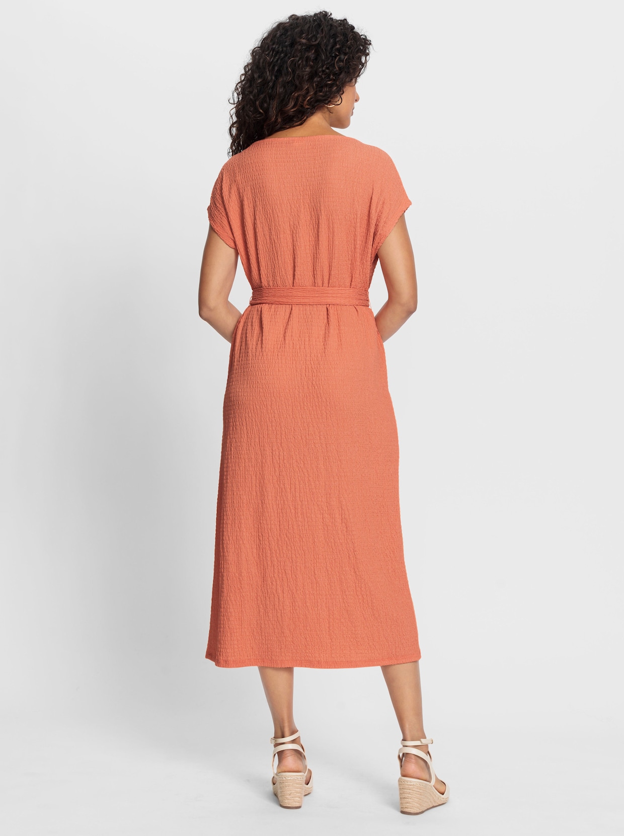 Robe en jersey - papaye