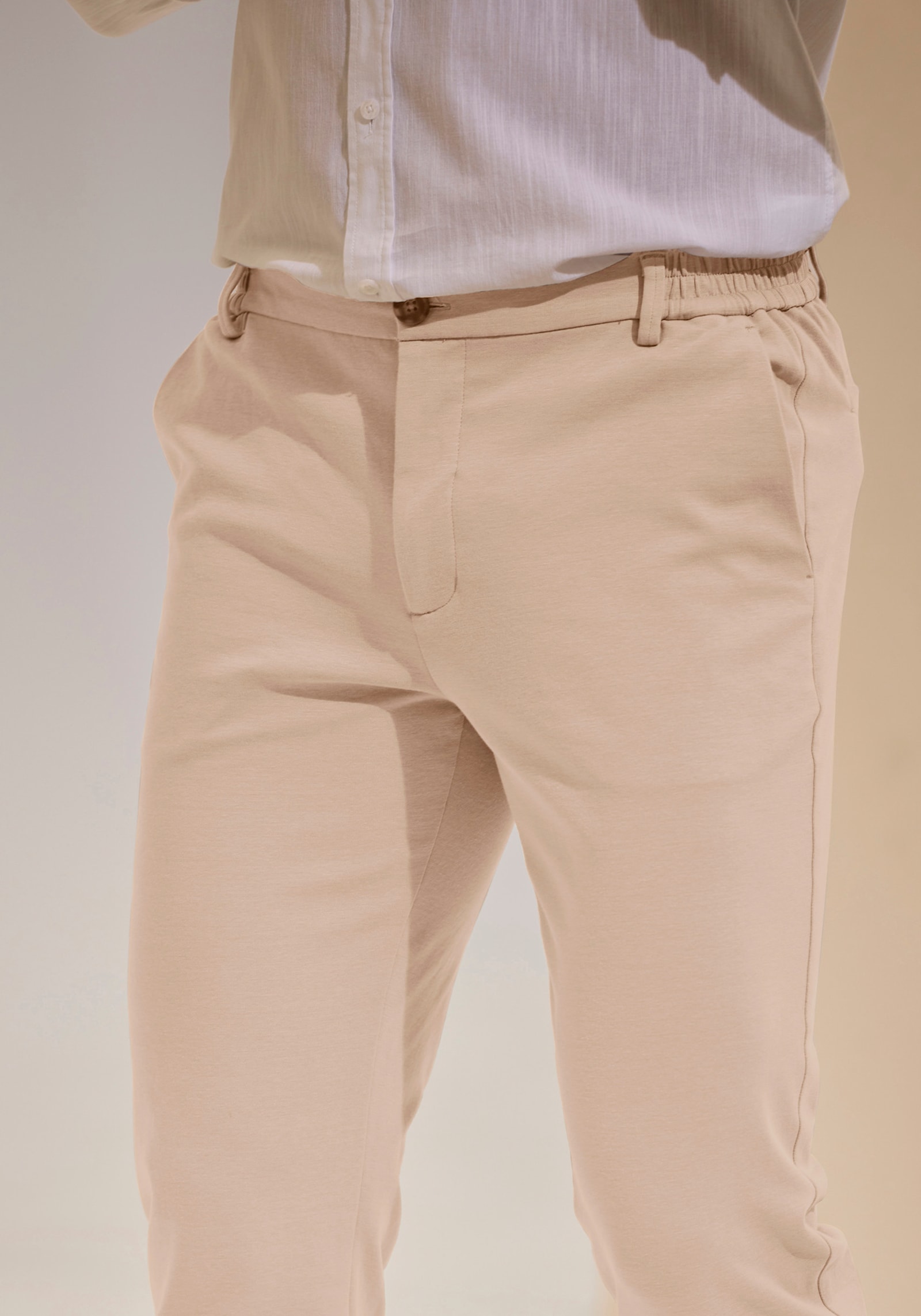 H.I.S Stoffen broek - beige