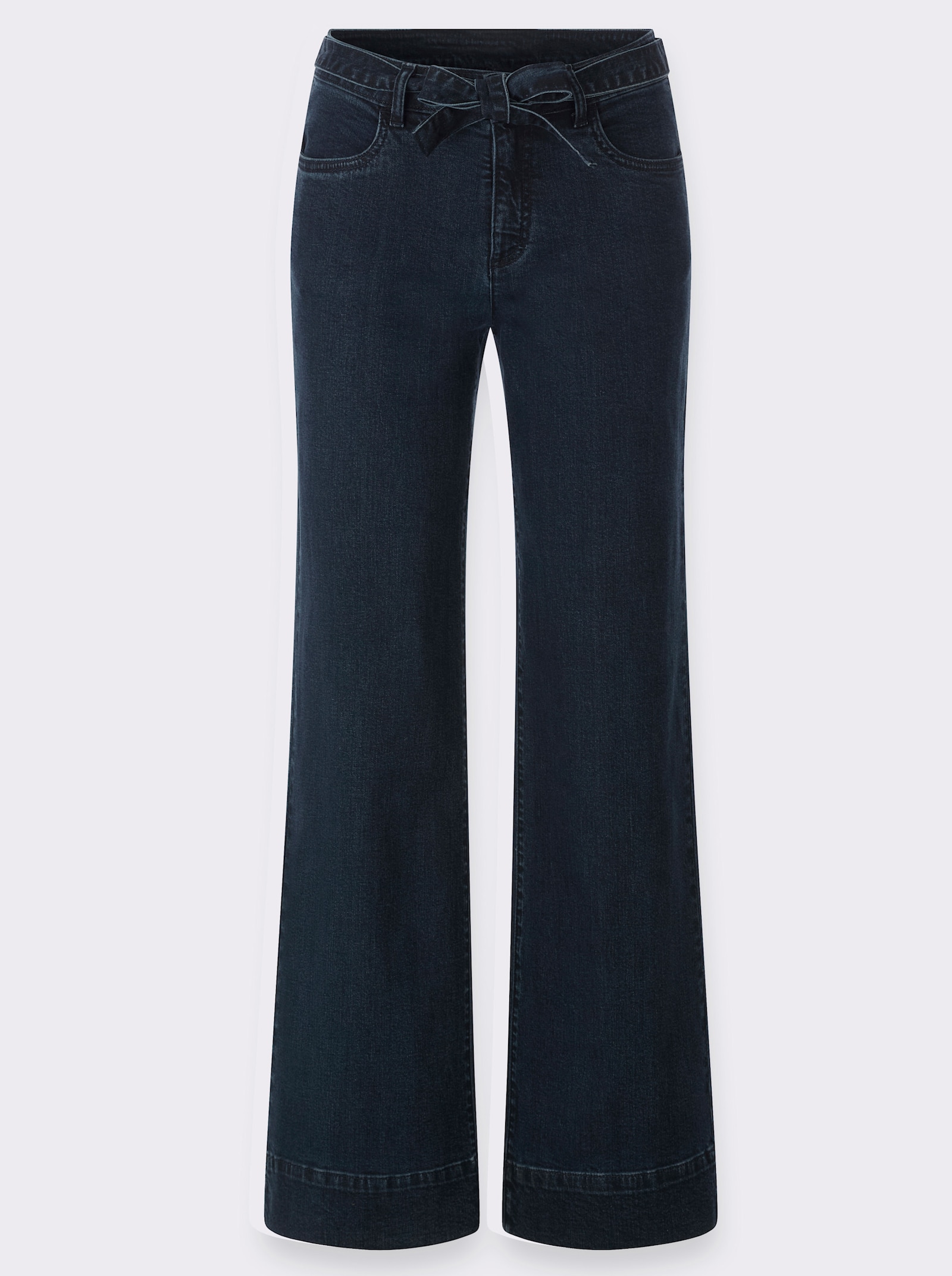 heine Jeans mit Bindegürtel - dark blue