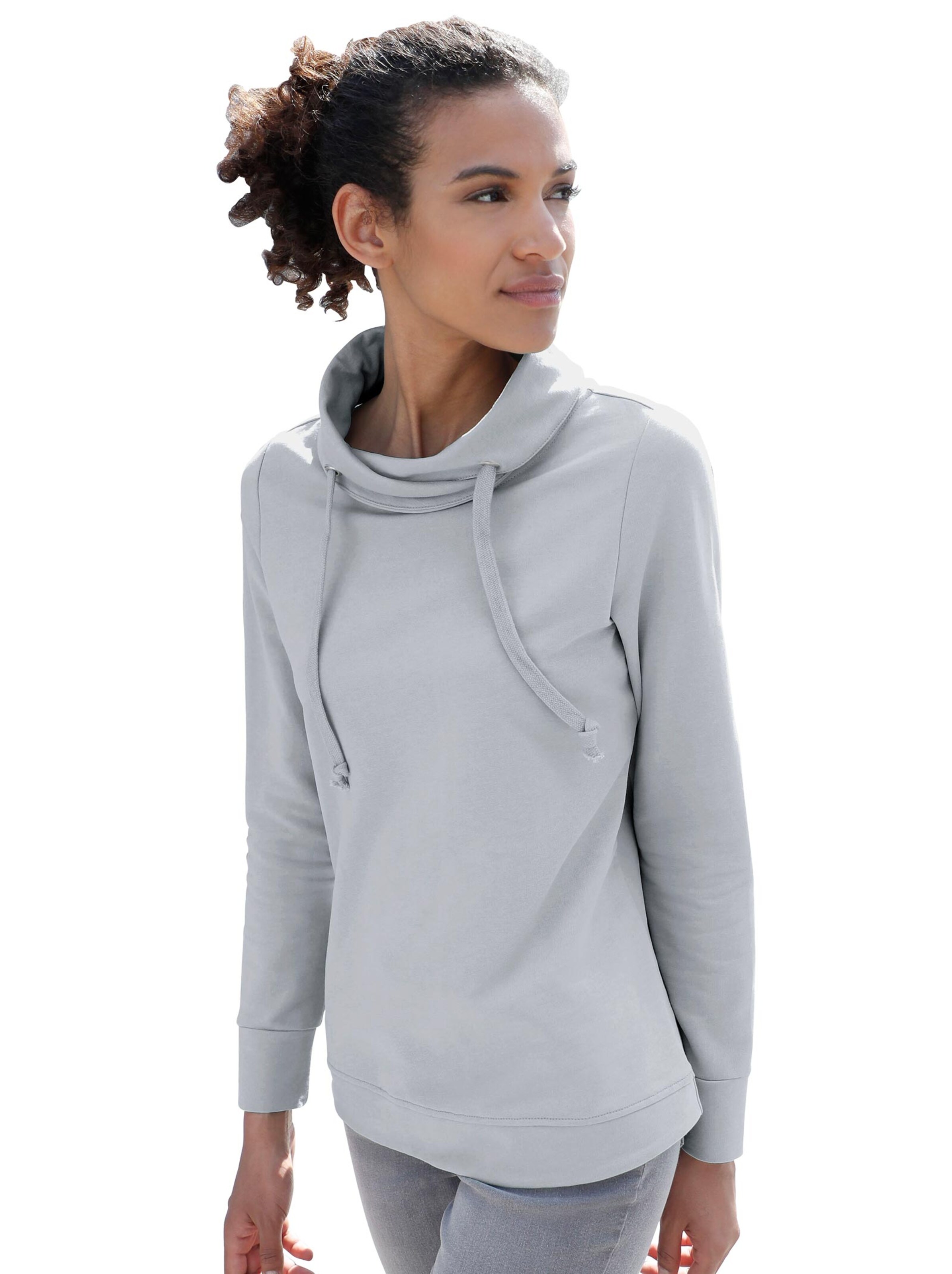 Sweatshirt - grau-meliert