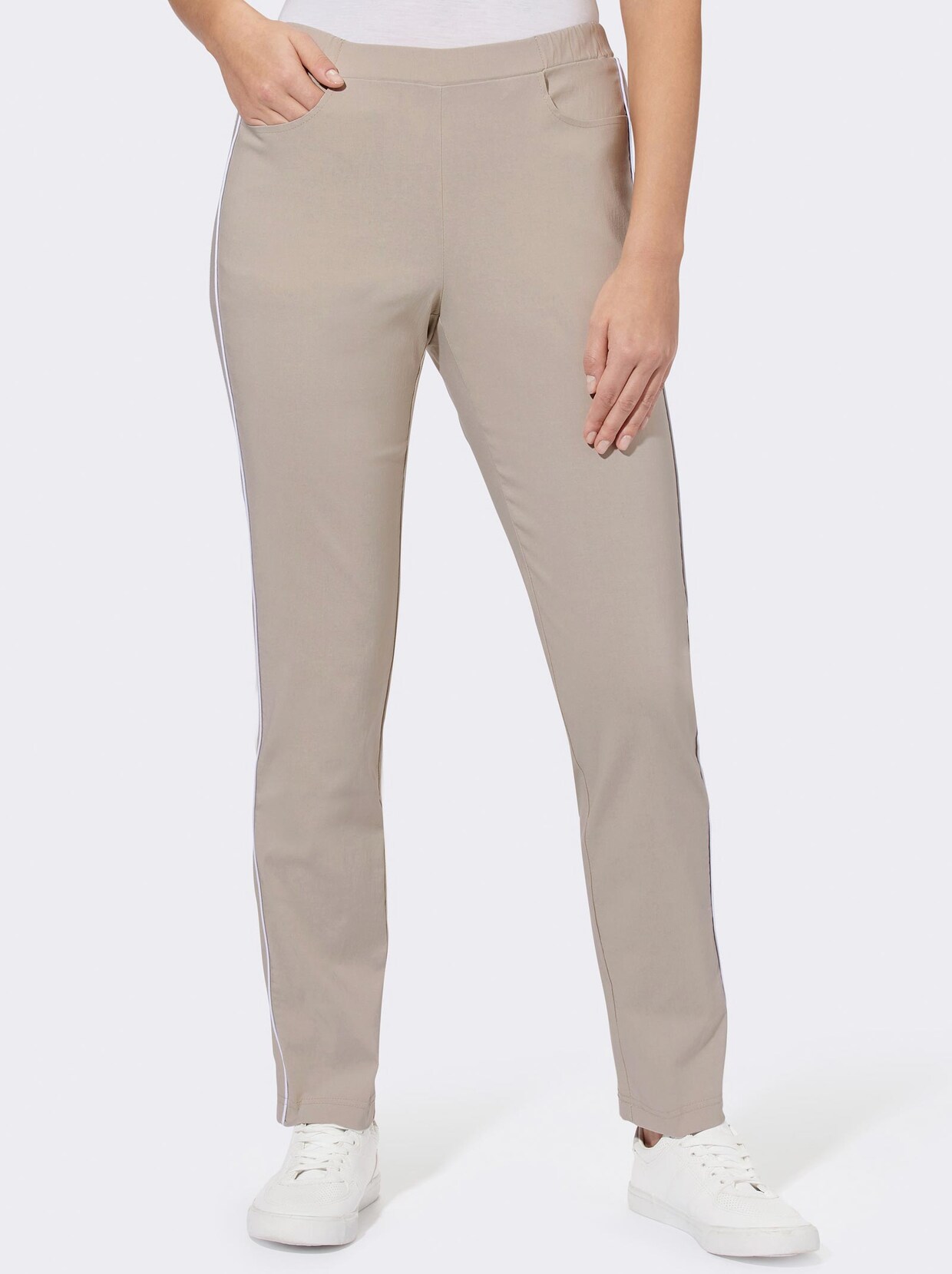 Stretch-Hose - sesam