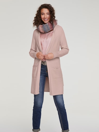 heine Veste longue en tricot - rose