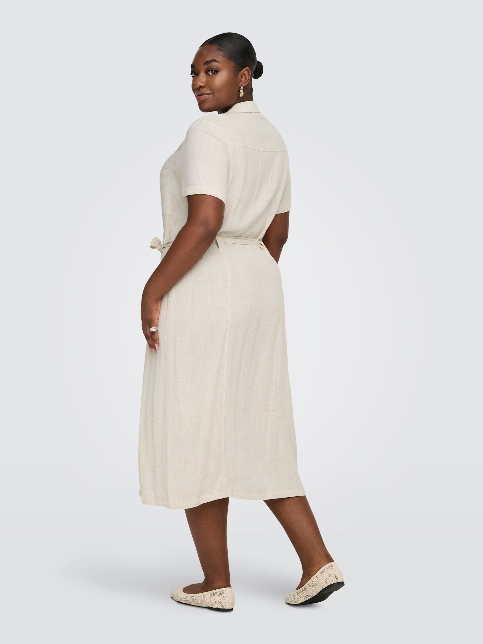 ONLY CARMAKOMA Blusenkleid - moonbeam